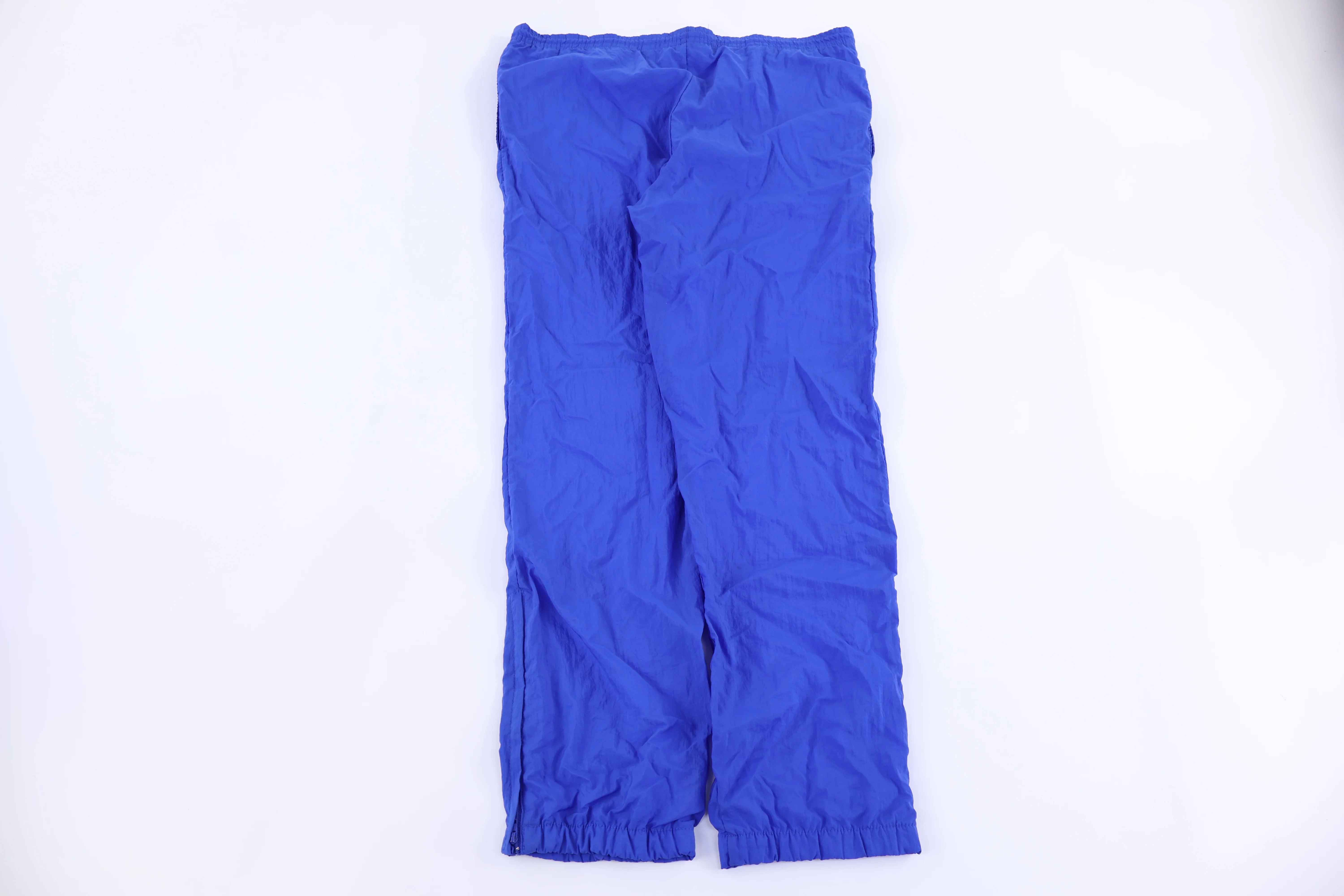 90's Reebok Embroidered Logo Blue Track Pants - Image 2