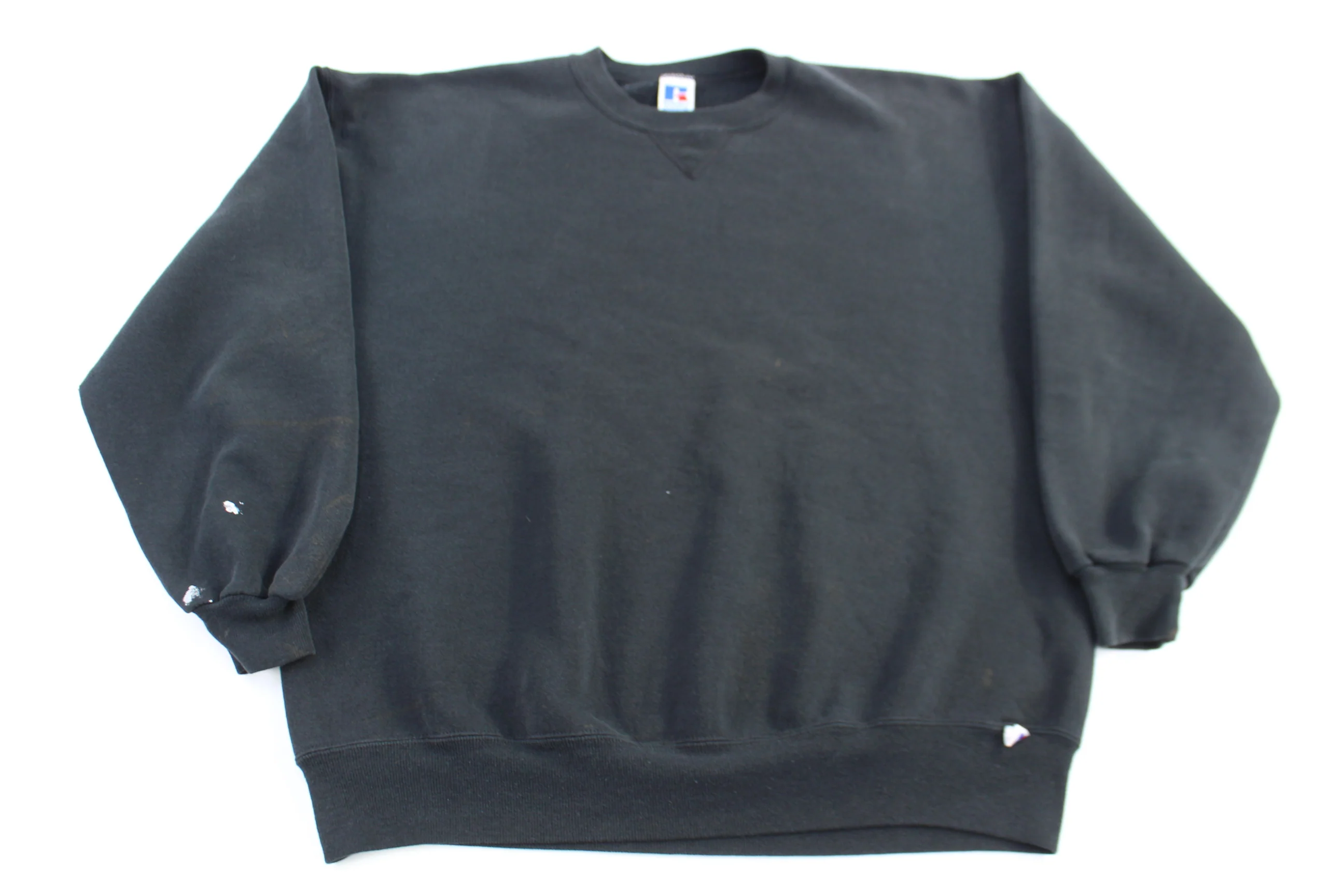 90's Russell Athletics Black Blank Sweatshirt