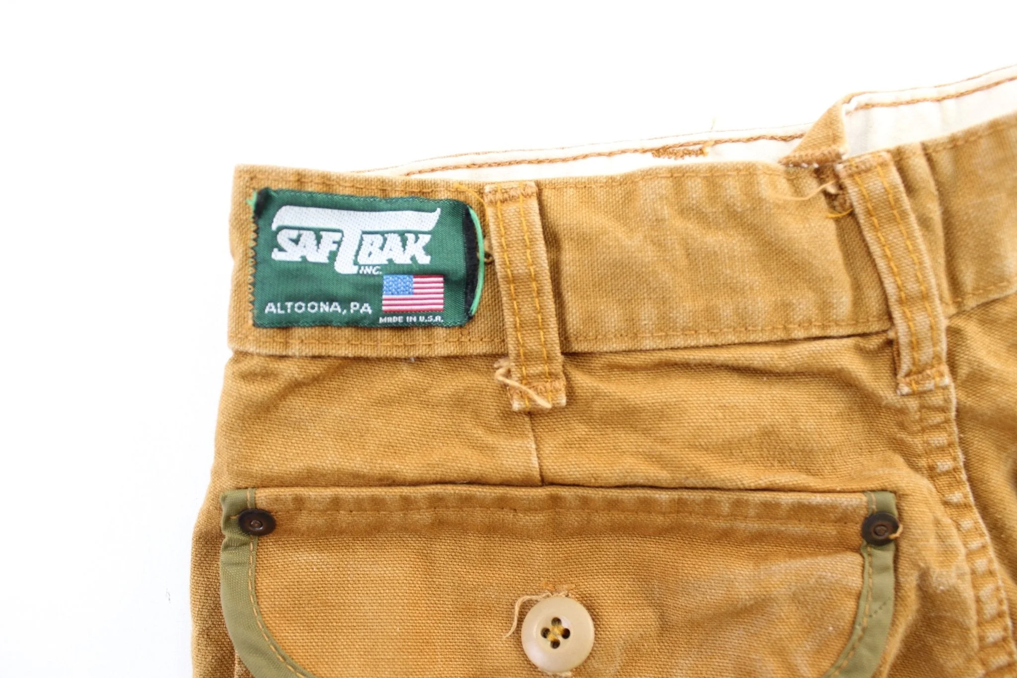 90's SafTbak Tan Hunting Pants - Image 3