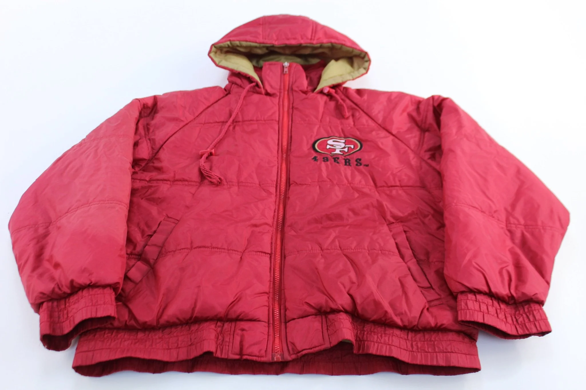 90's San Francisco 49ers Embroidered Puffer Jacket