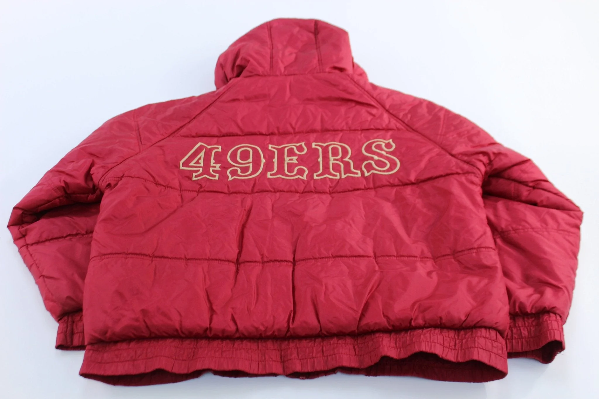 90's San Francisco 49ers Embroidered Puffer Jacket - Image 2