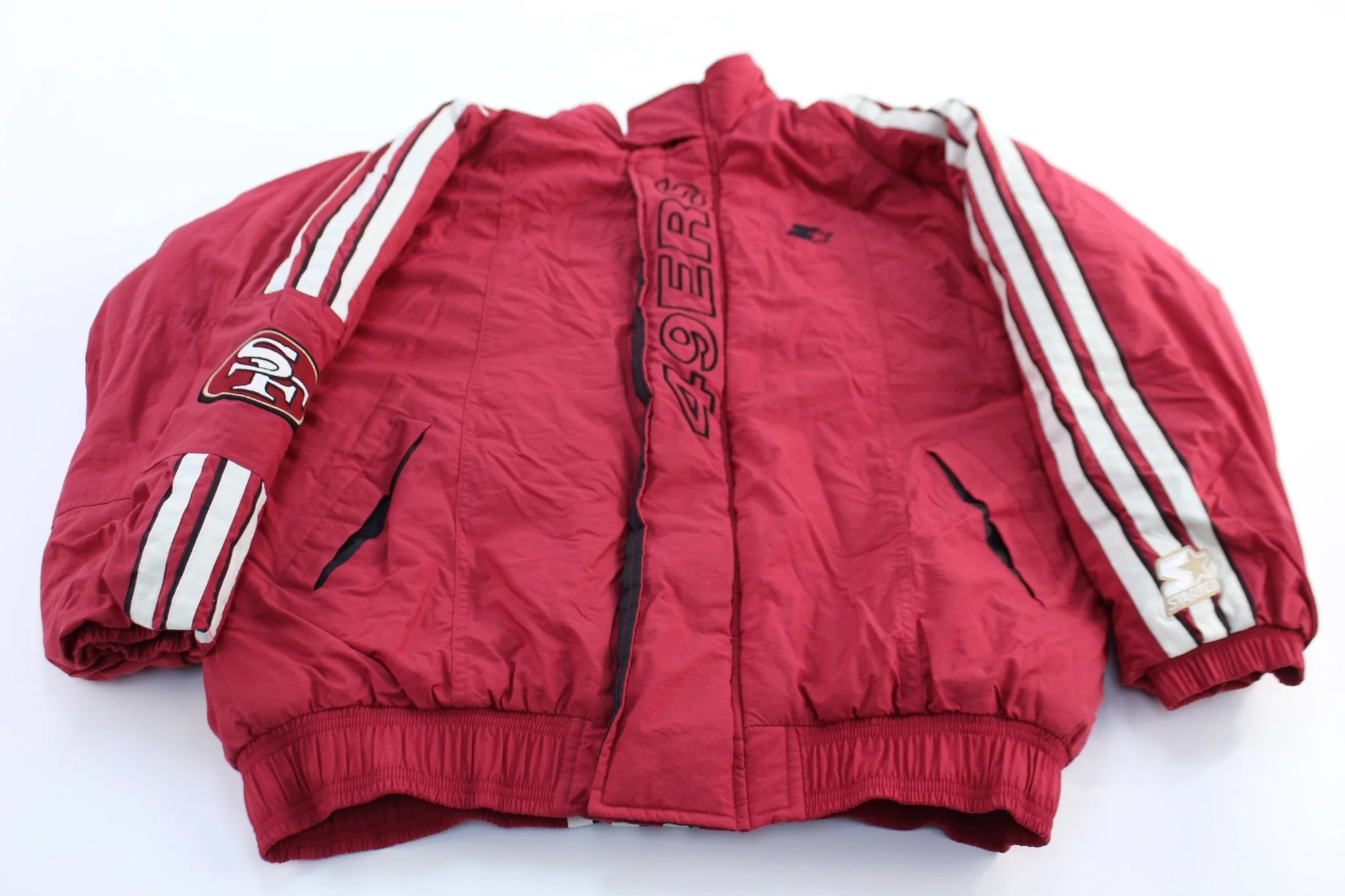 90's San Francisco 49ers Embroidered Starter Zip Up Jacket