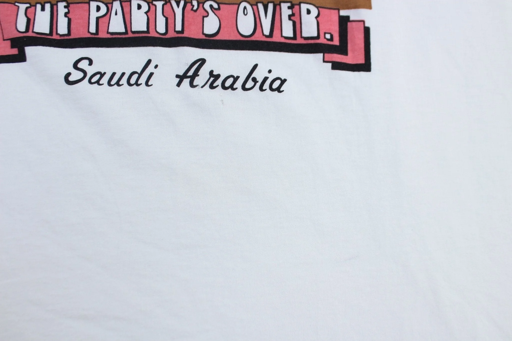 90's Saudi Arabia Oasis Party Animal Heineken T-Shirt - Image 5