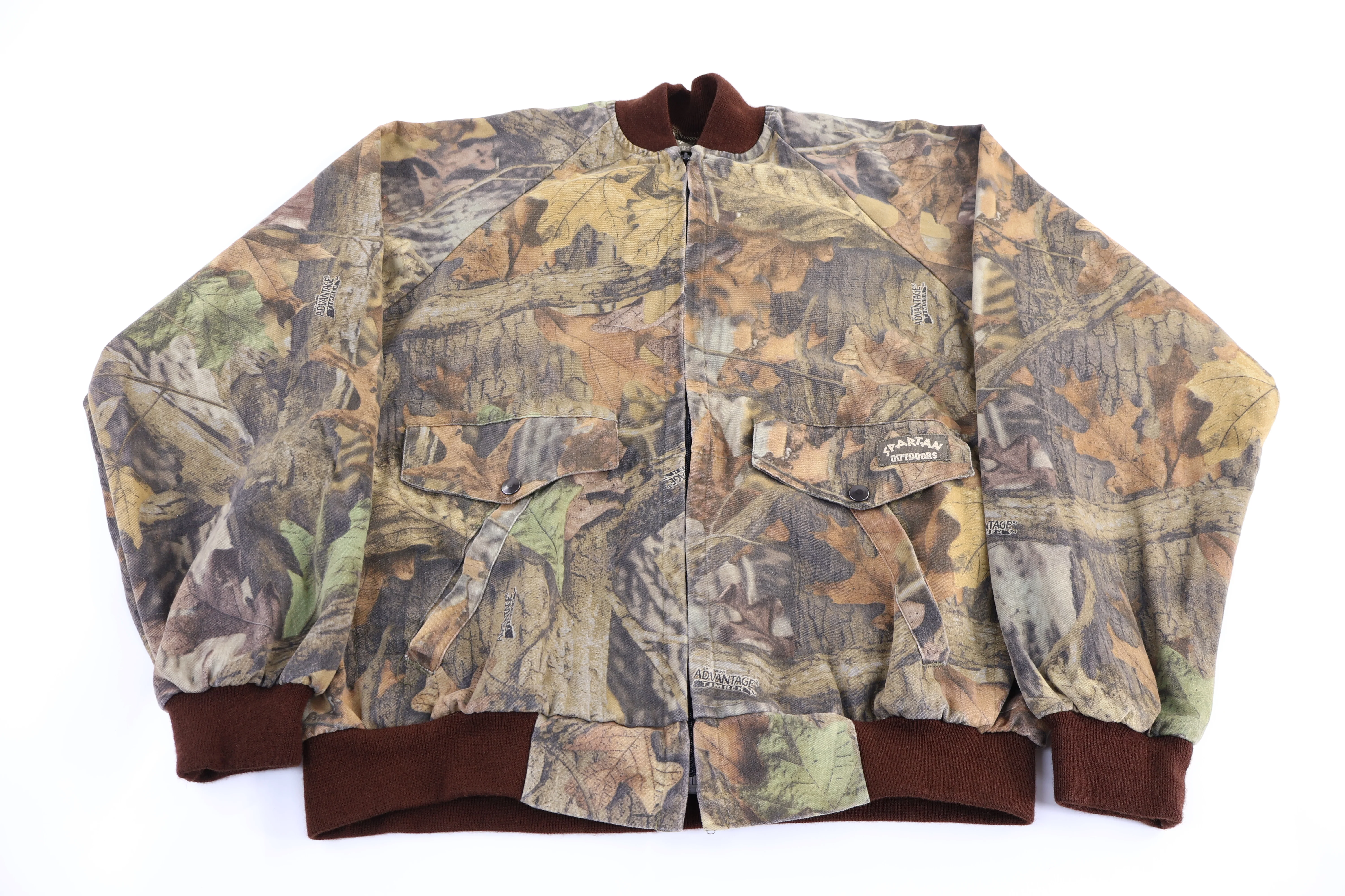 90's Spartan Camo Full Zip Jacket