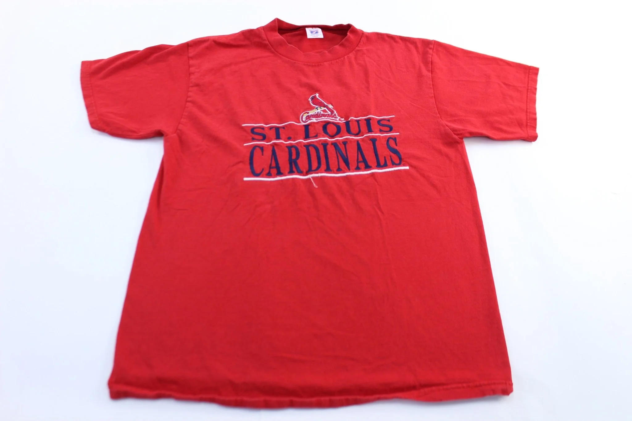 90's St. Louis Cardinals Embroidered Logo 7 T-Shirt