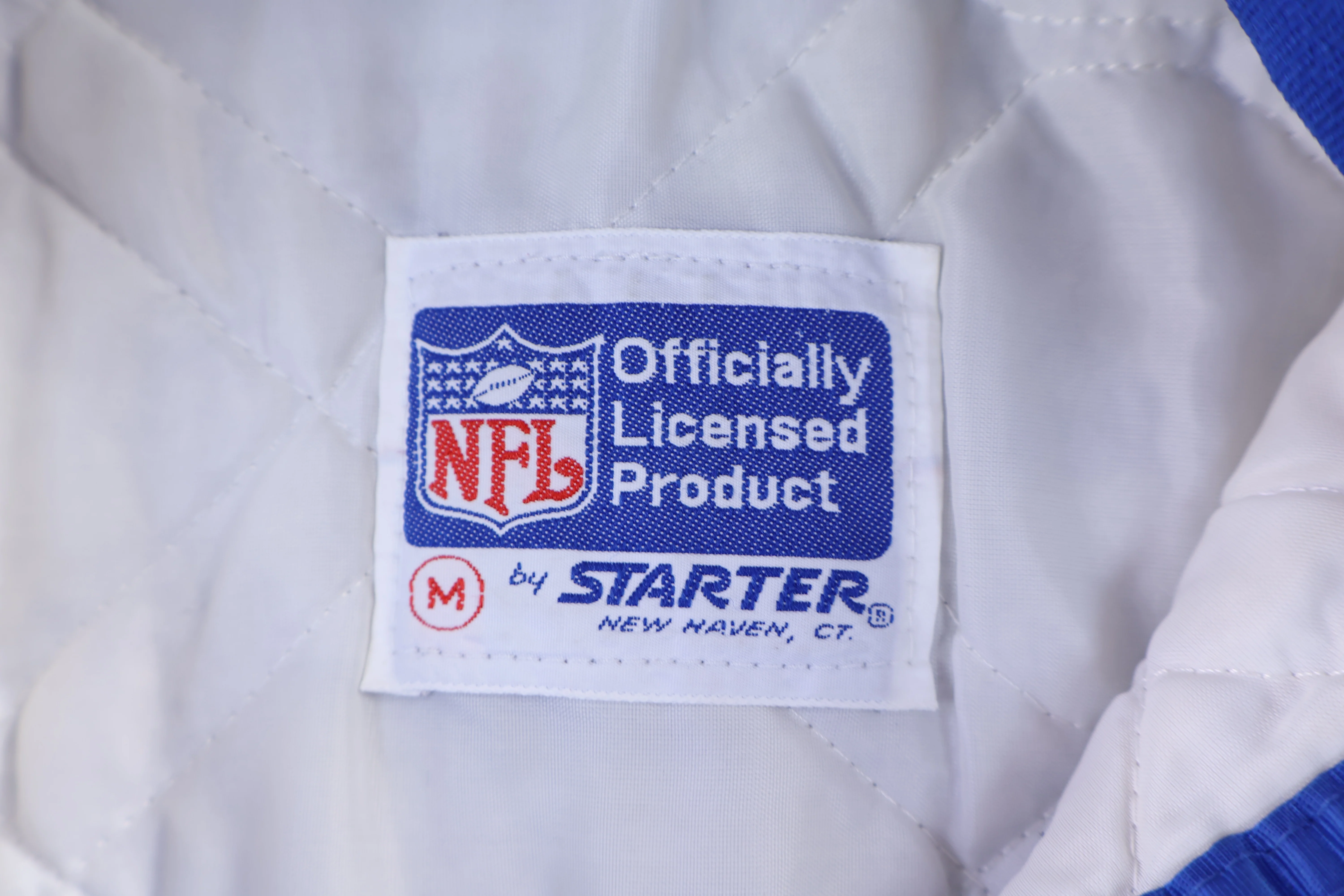 90's Starter New York Giants Football Bomber Jacket - Image 3