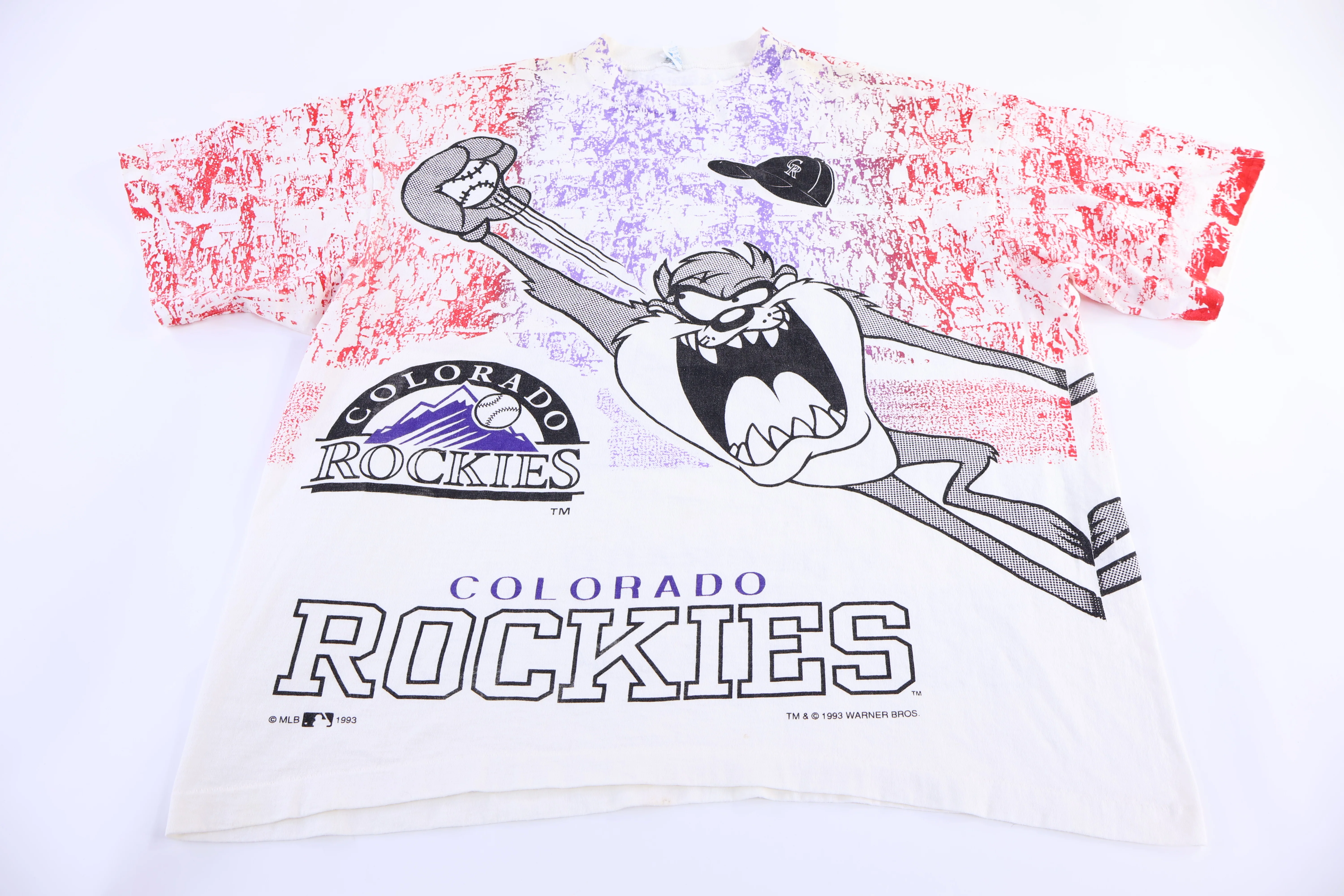 90's Taz the Devil Colorado Rockies Baseball T-shirt