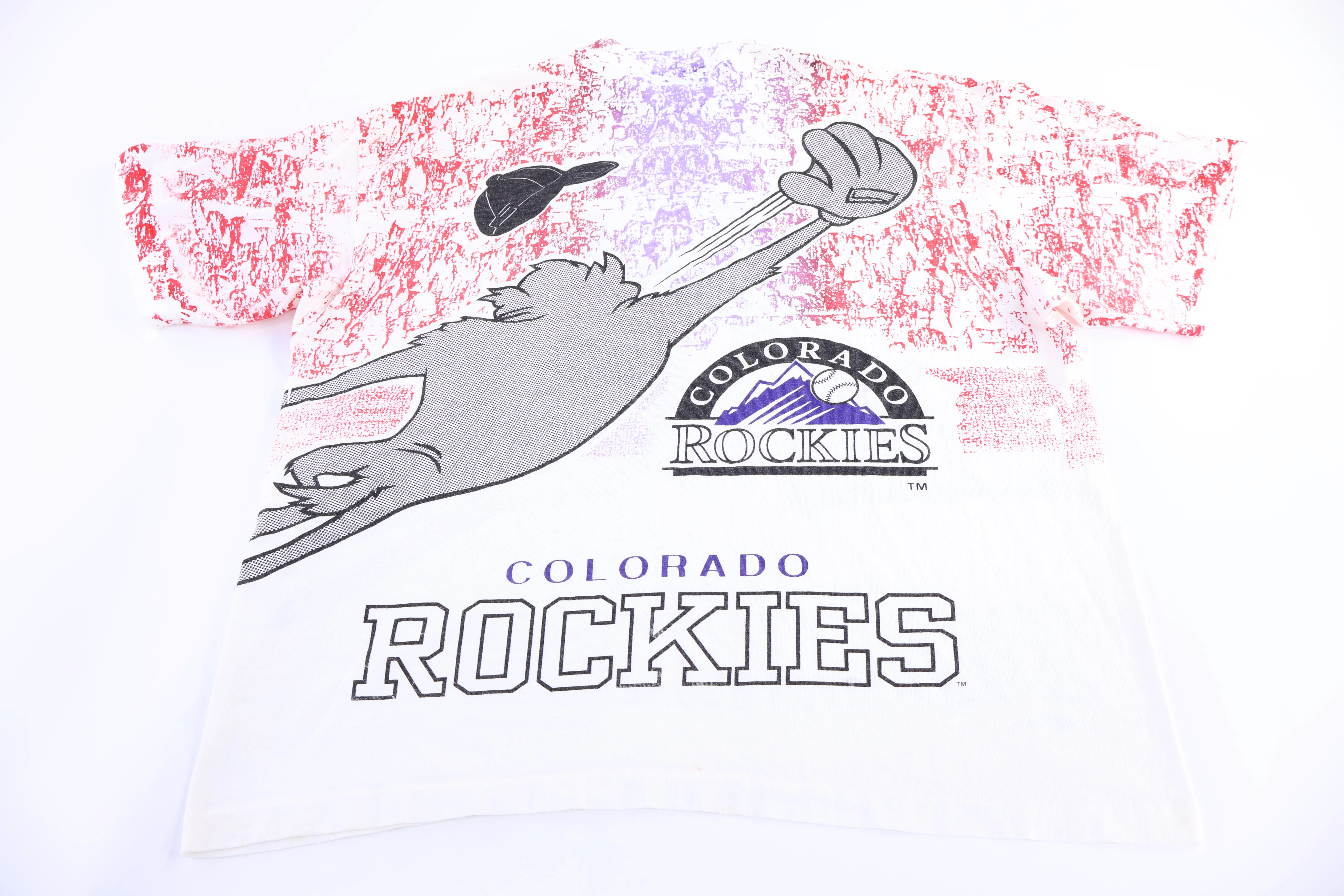 90's Taz the Devil Colorado Rockies Baseball T-shirt - Image 2