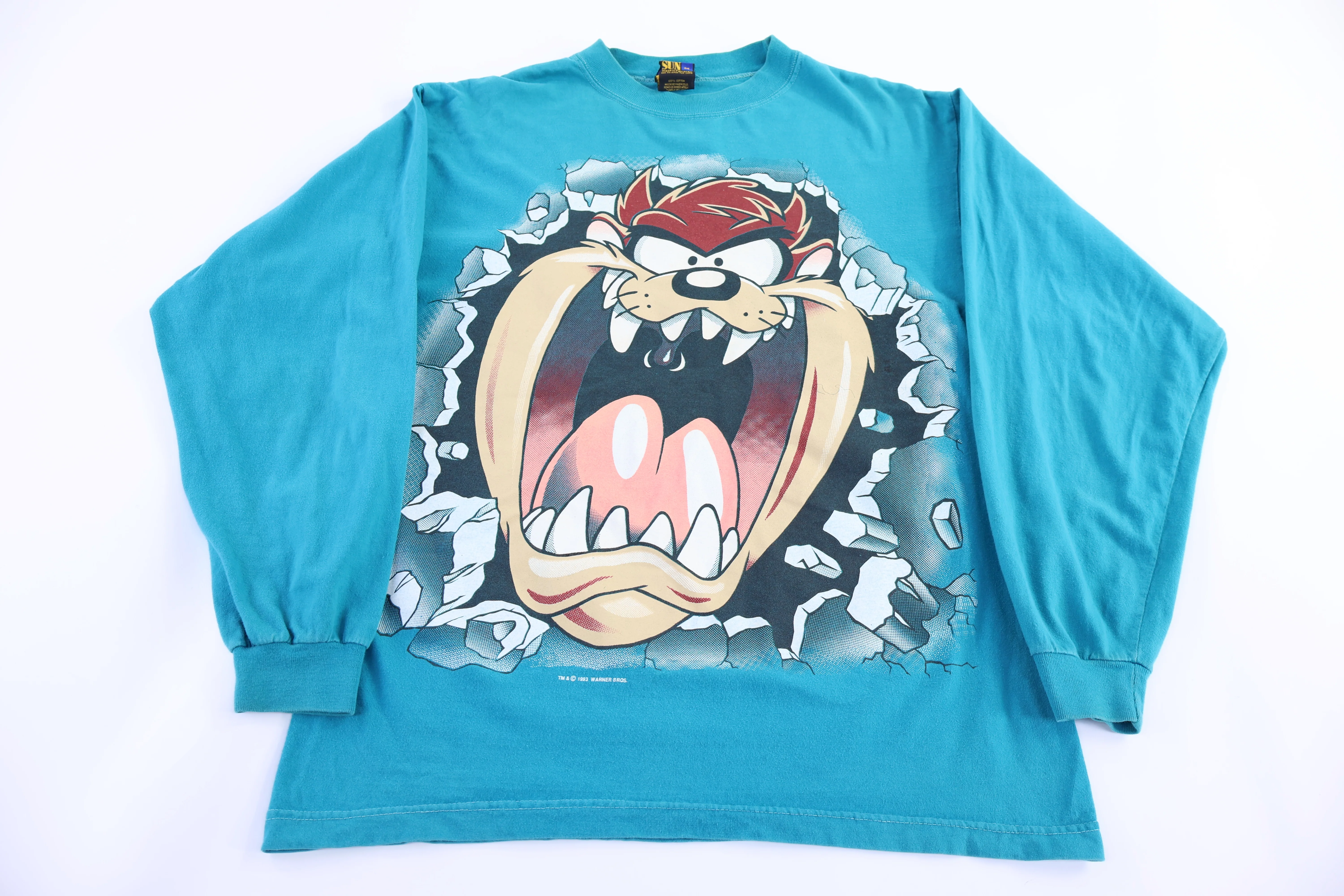90's Taz the Devil Graphic LS T-shirt - Image 2