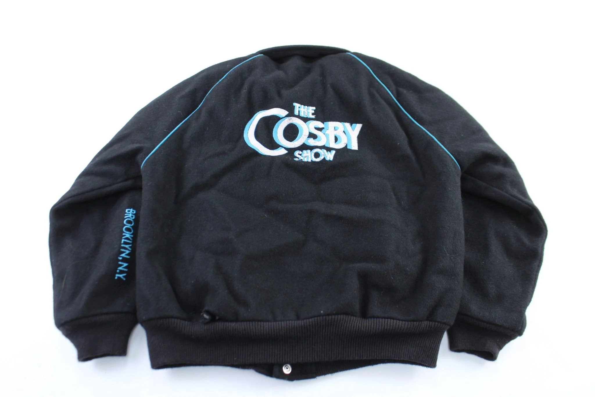 90's The Cosby Show Embroidered Bomber Jacket - Image 2