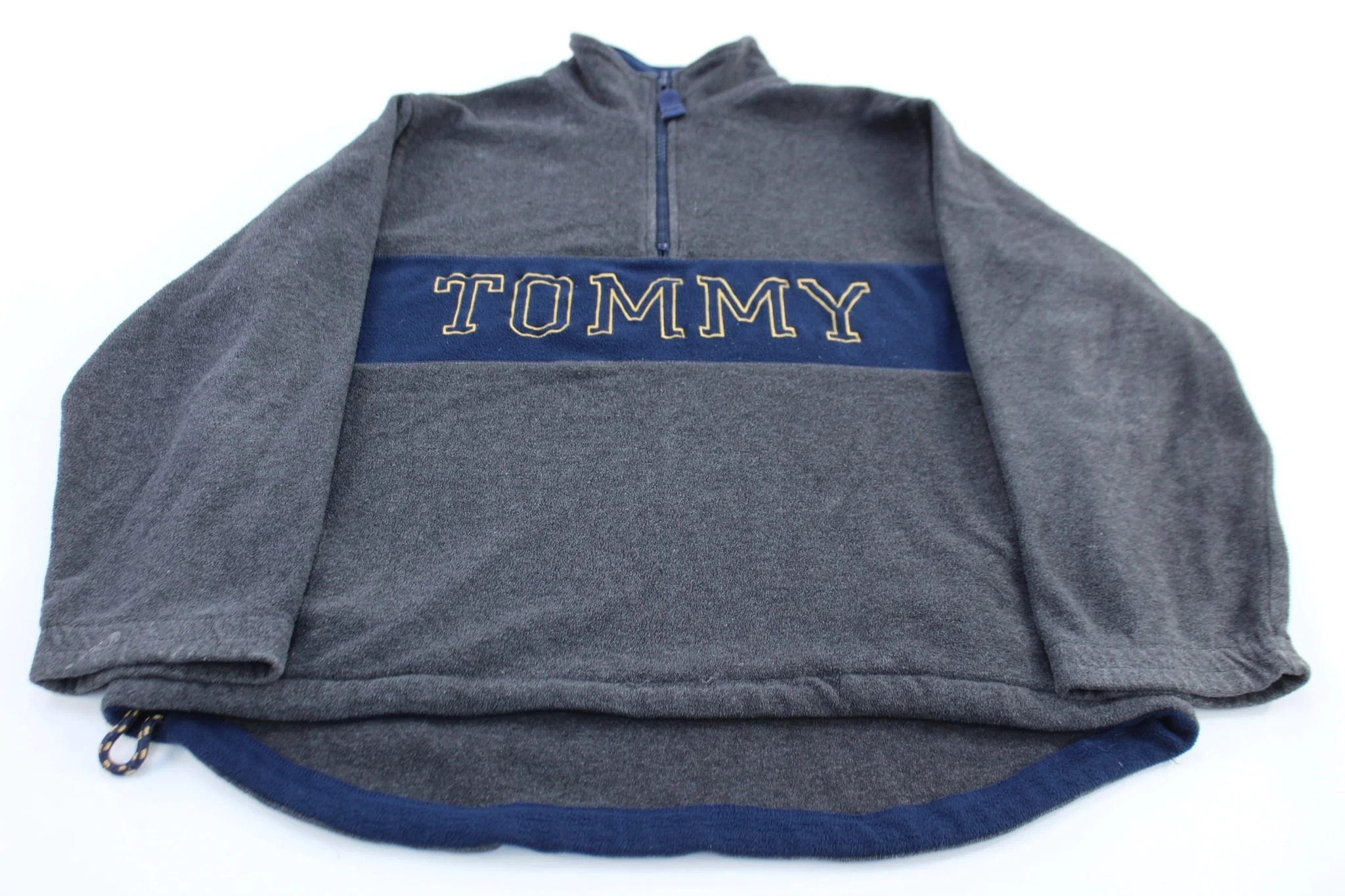 90's Tommy Hilfiger Embroidered Fleece Half Zip Pullover