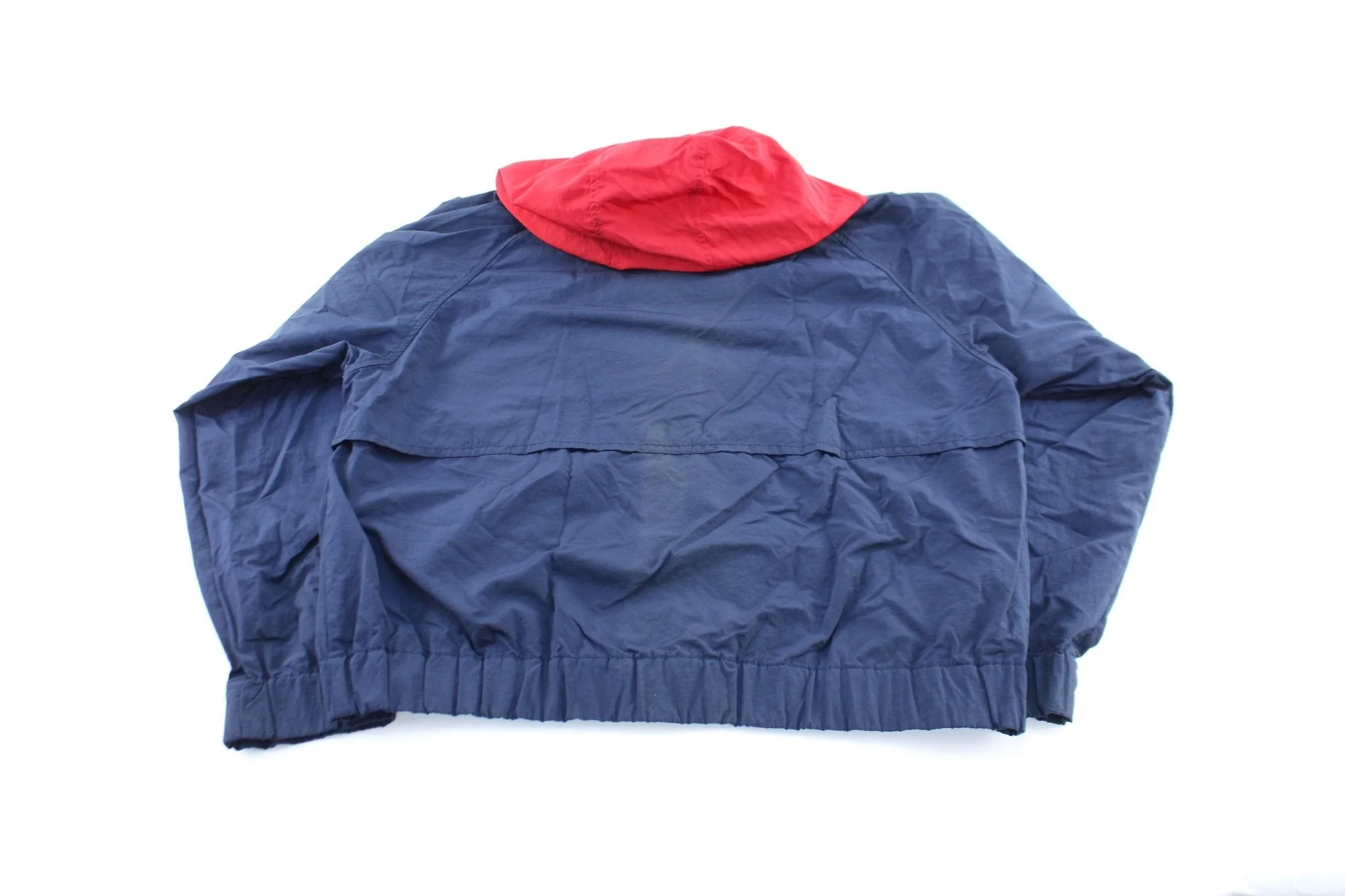 90's Tommy Hilfiger Embroidered Logo Navy Blue Zip Up Jacket - Image 2