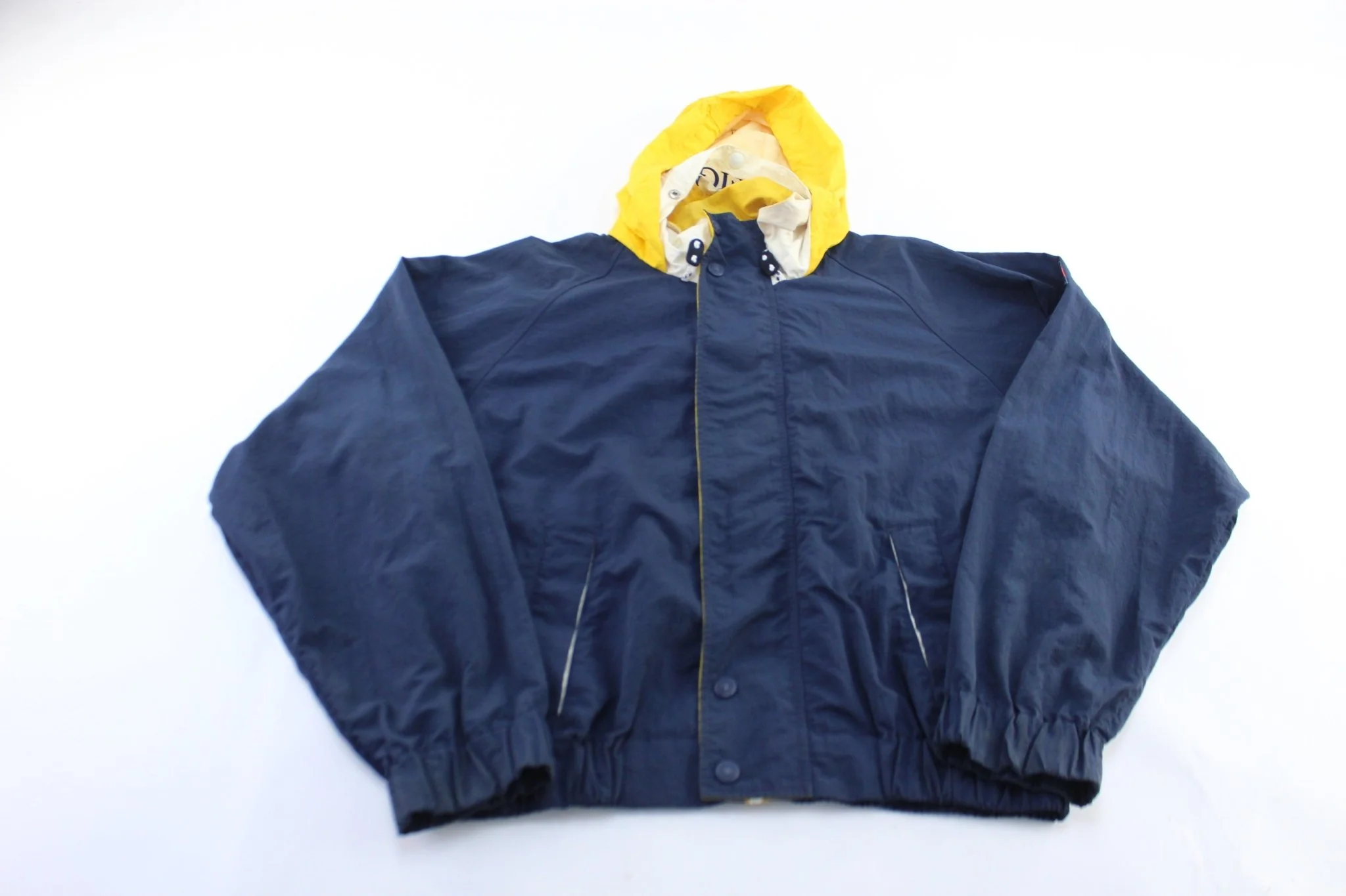 90's Tommy Hilfiger Logo Patch Blue Zip Up Jacket