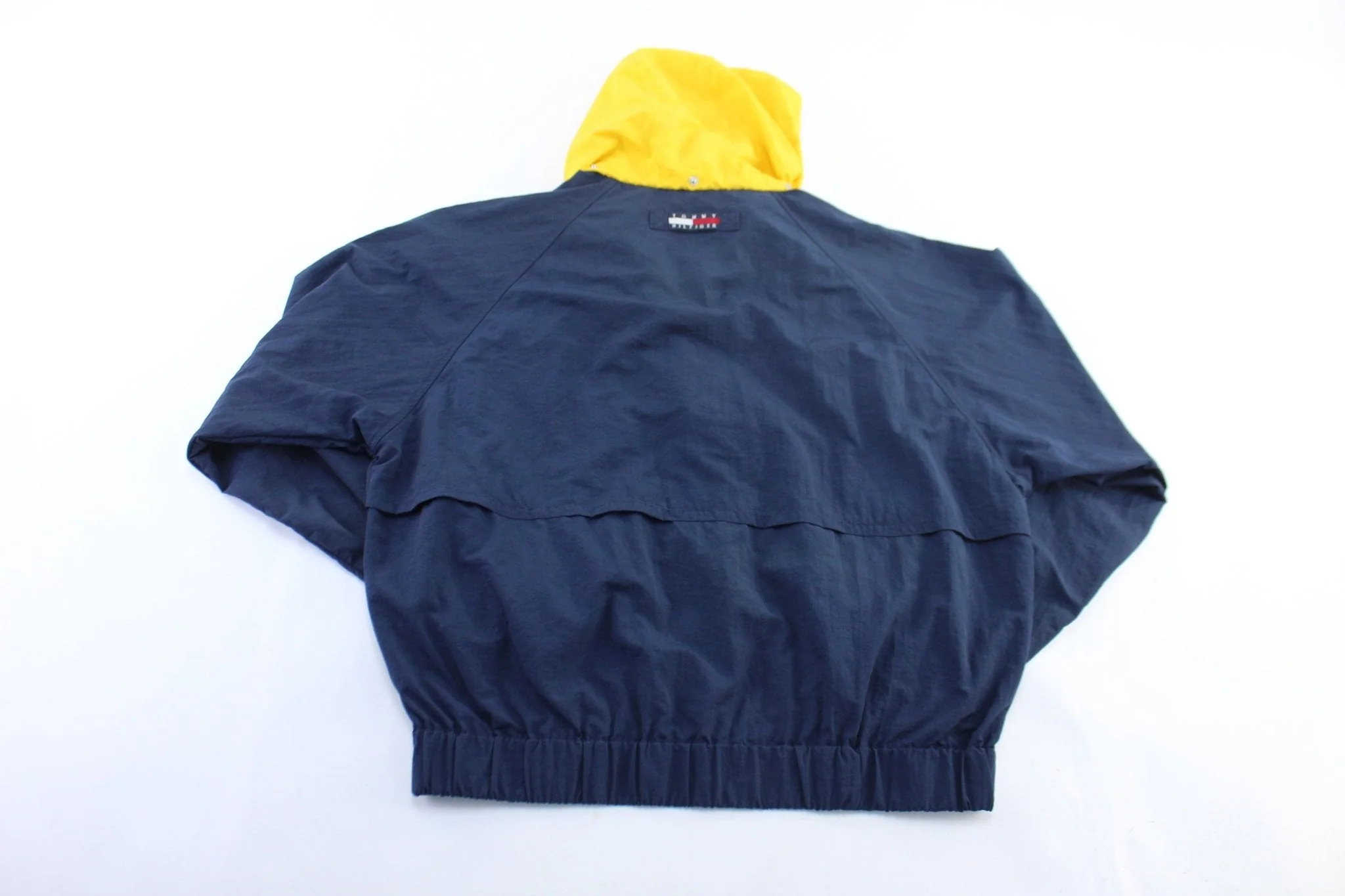90's Tommy Hilfiger Logo Patch Blue Zip Up Jacket - Image 2