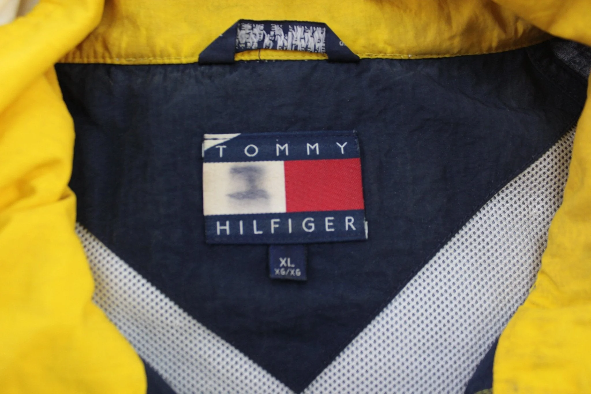 90's Tommy Hilfiger Logo Patch Blue Zip Up Jacket - Image 3