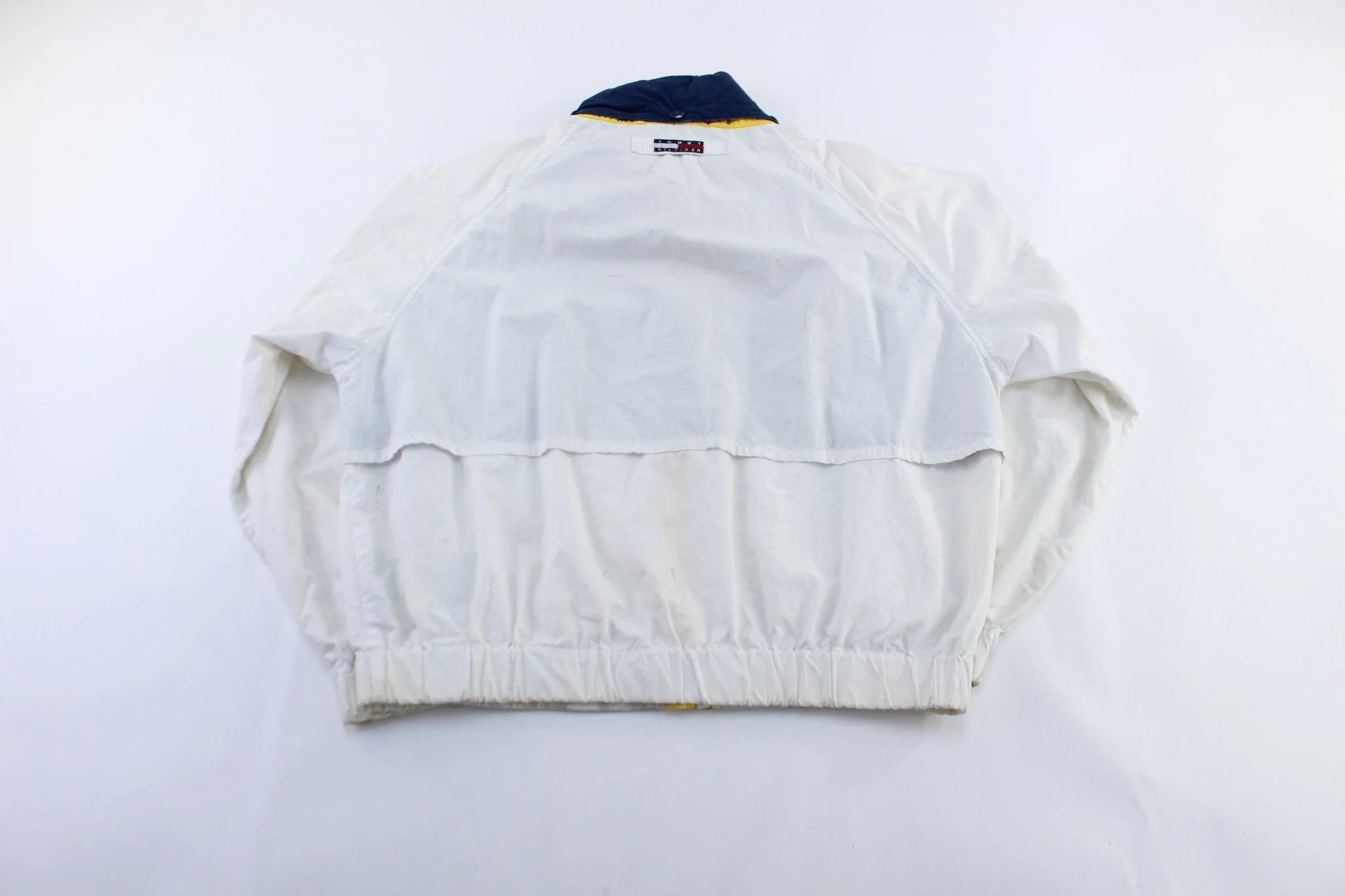 90's Tommy Hilfiger Logo Patch White Zip Up Jacket - Image 2