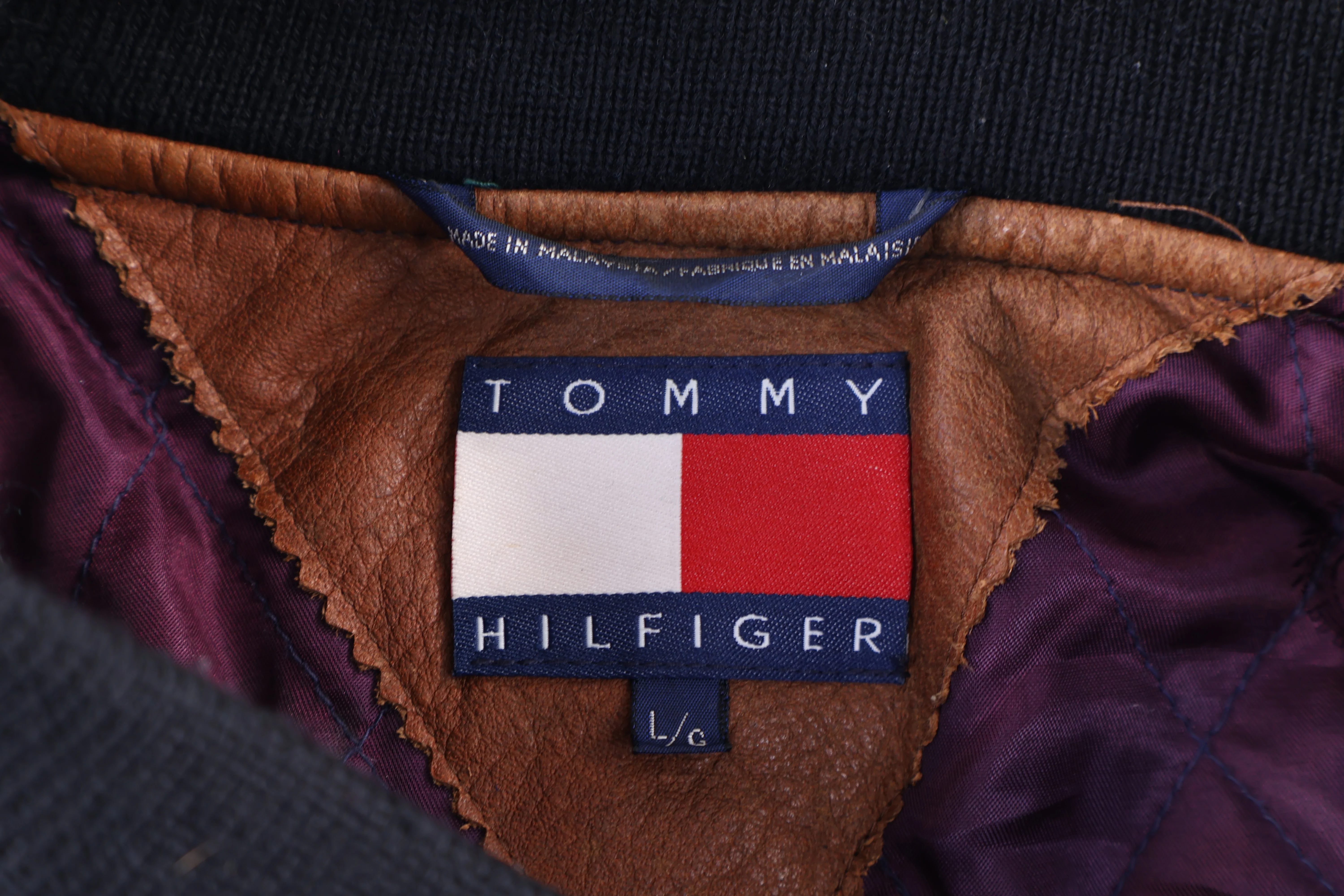 90's Tommy Hilfiger Plaid Bomber Jacket - Image 4