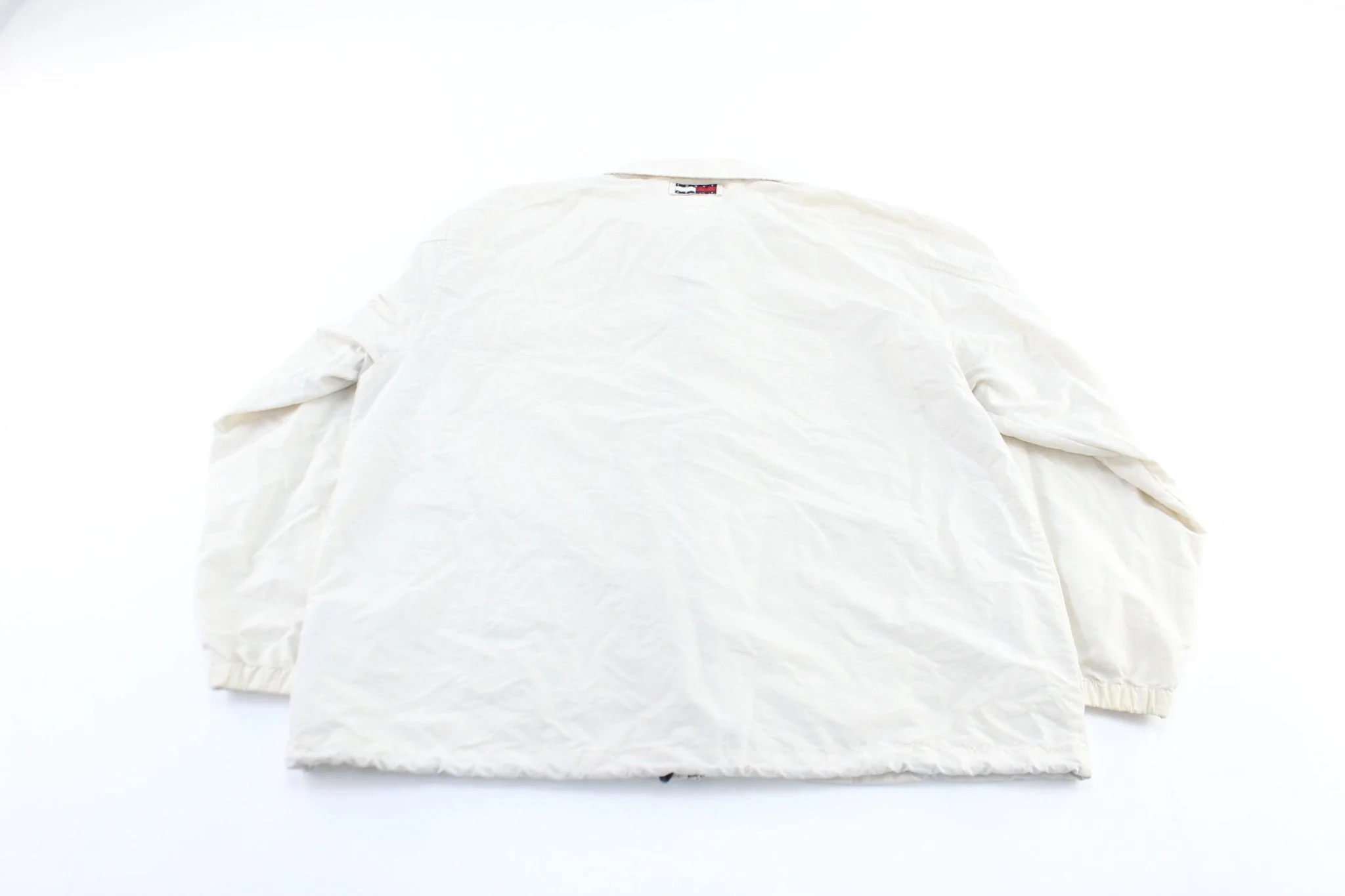 90's Tommy Jeans Logo Patch White Zip Up Jacket - Image 2