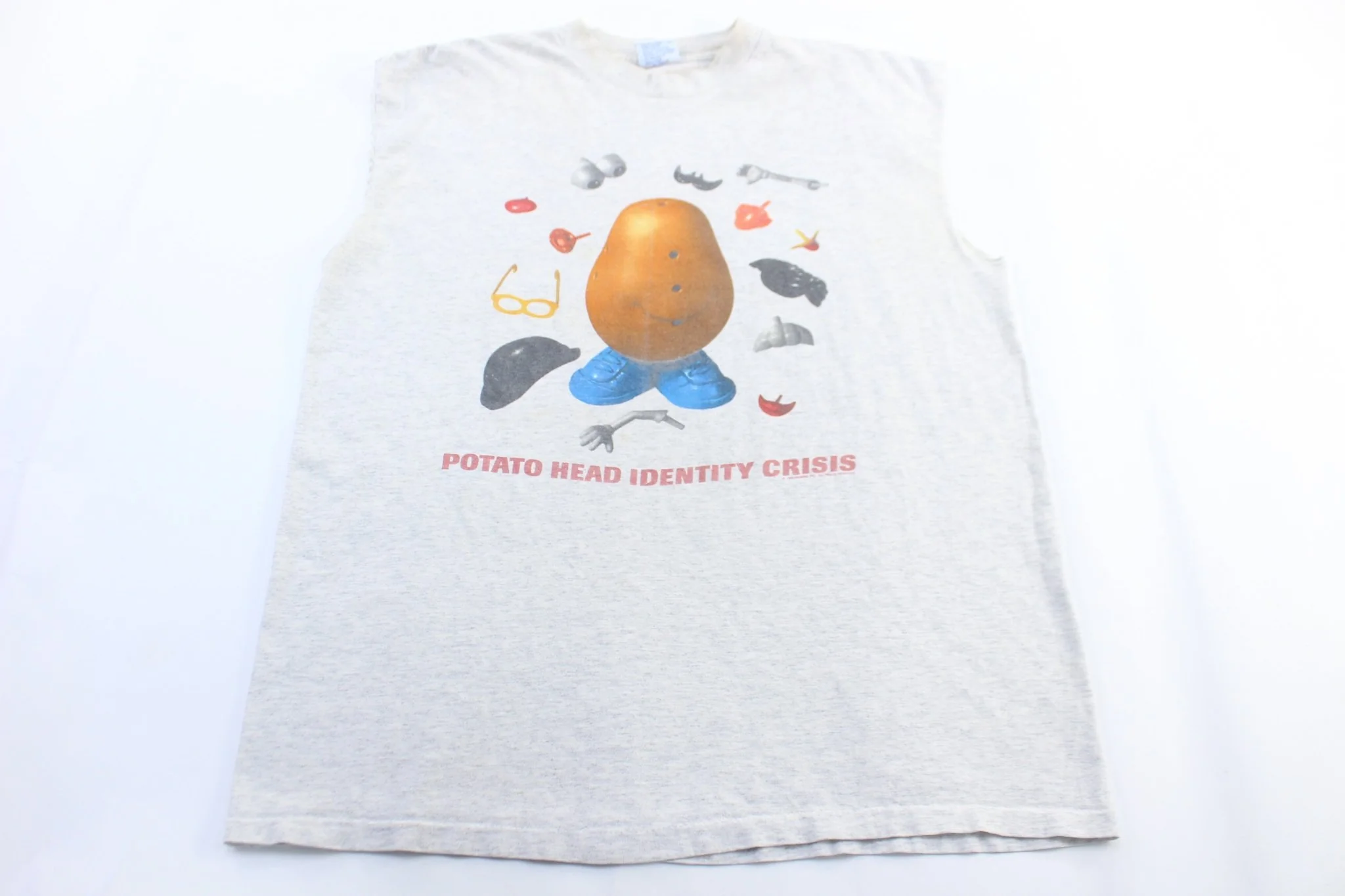 90's Toy Story Potato Head Identity Crisis Tank Top