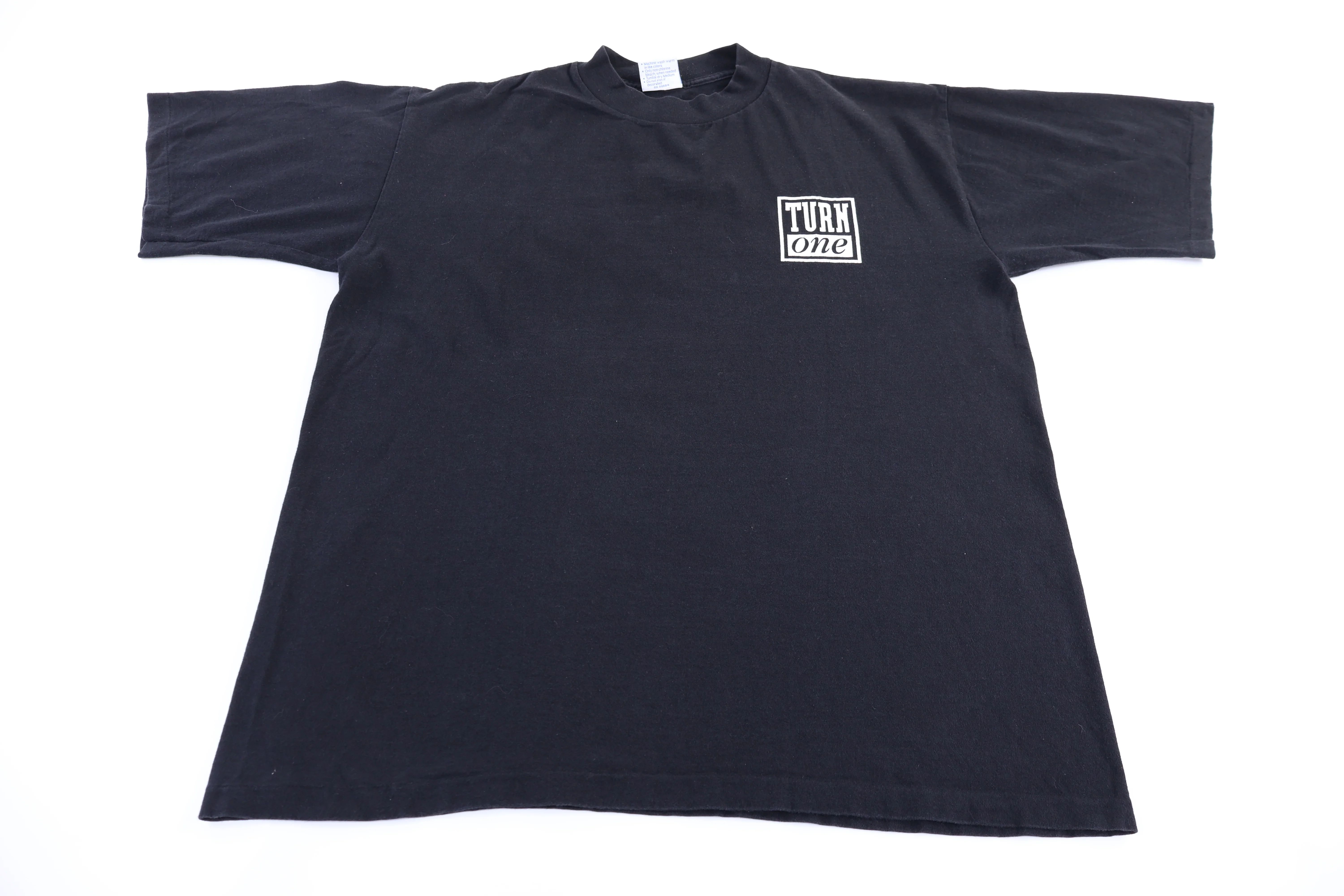 90's Turn One Biker Graphic T-shirt - Image 2