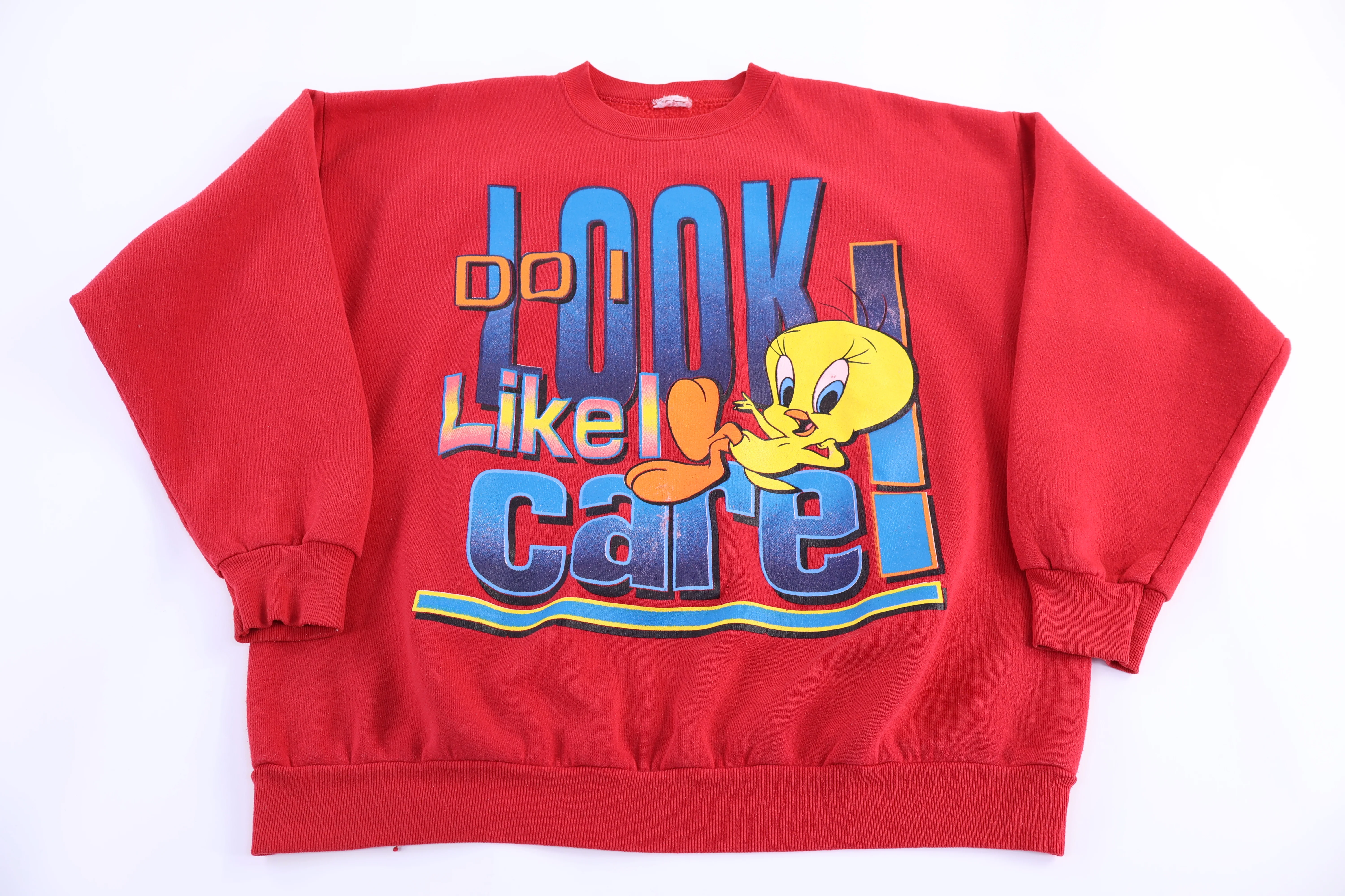 90's Tweety Bird Do I Look Like I Care Sweatshirt