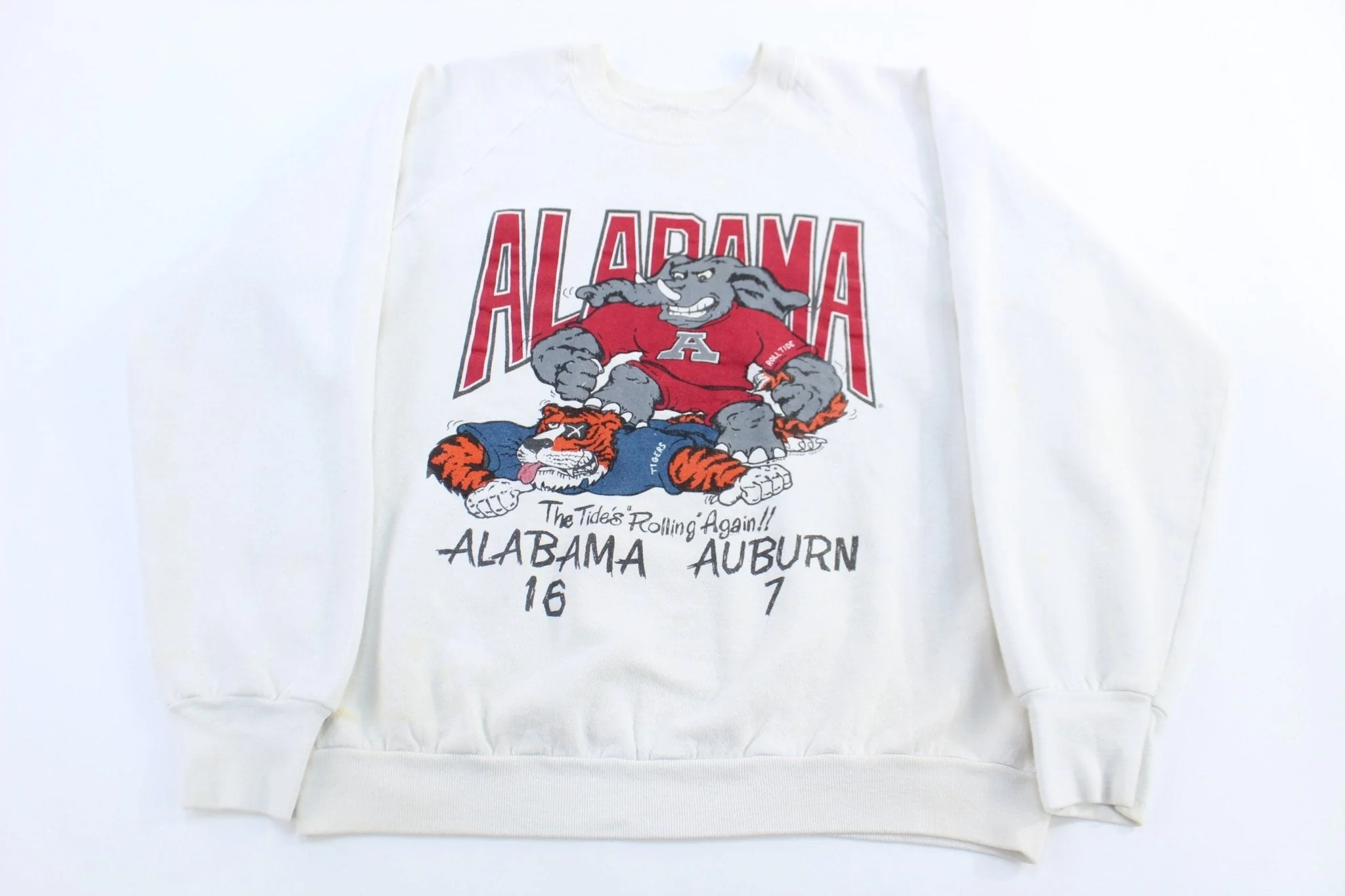 90's University of Alabama "The Tide's Rolling Again" Sweatshirt - Image 2