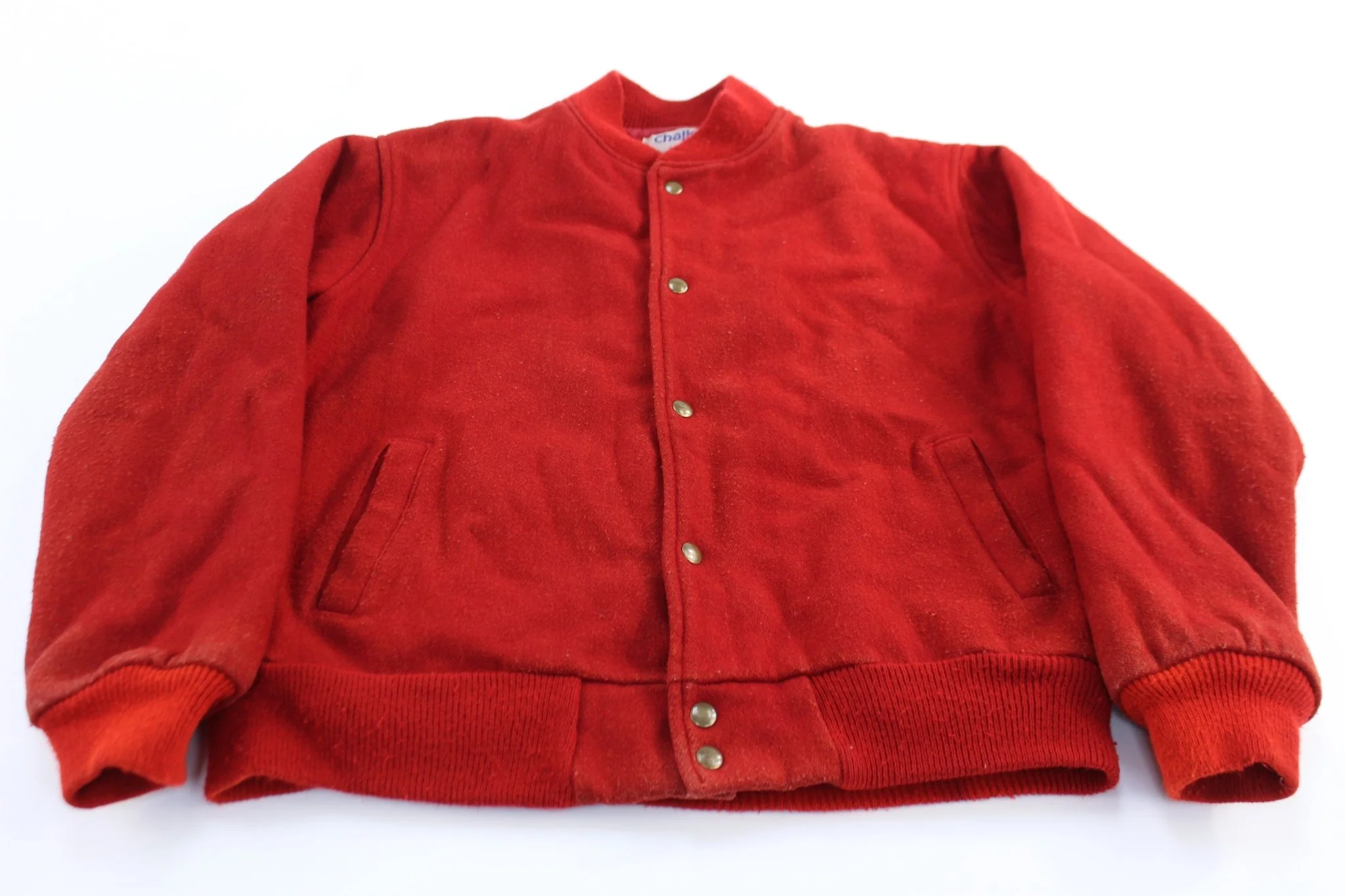 90's University of Illinois Chalk Line Wool Varsity Jacket