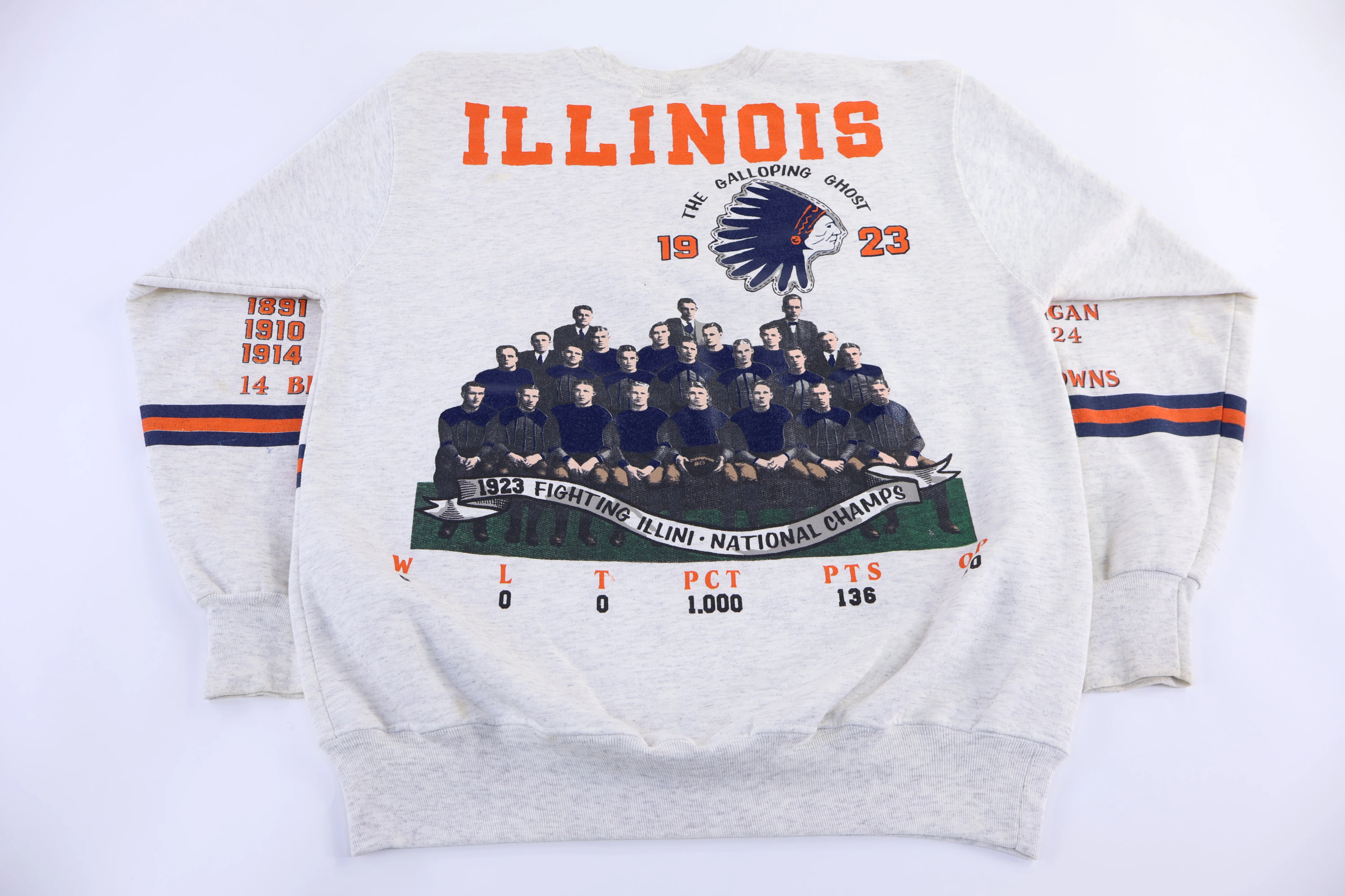 90's University of Illinois Fighting Illini Sweatshirt - Image 2