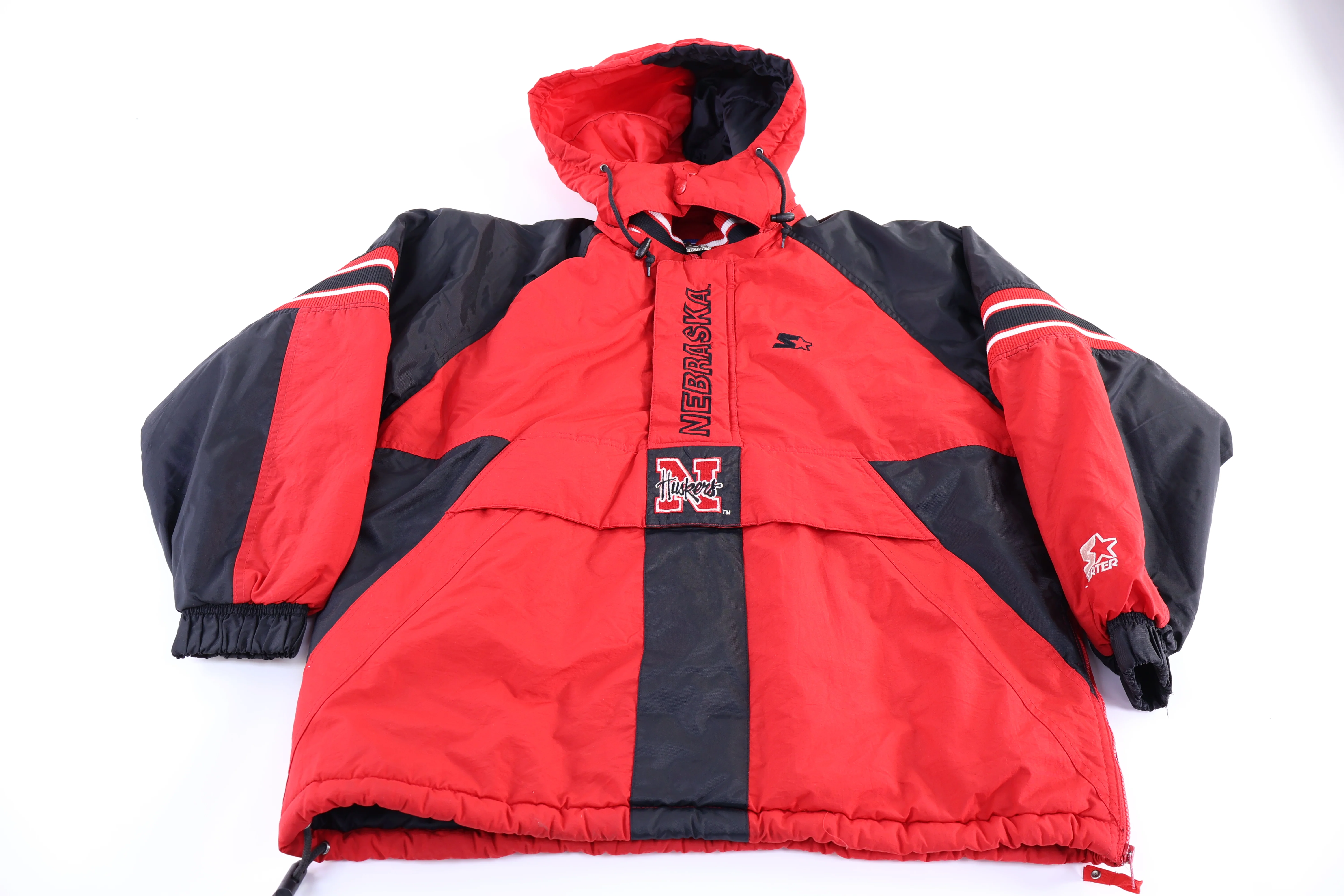 90's University of Nebraska Full Zip Puffer Jacket