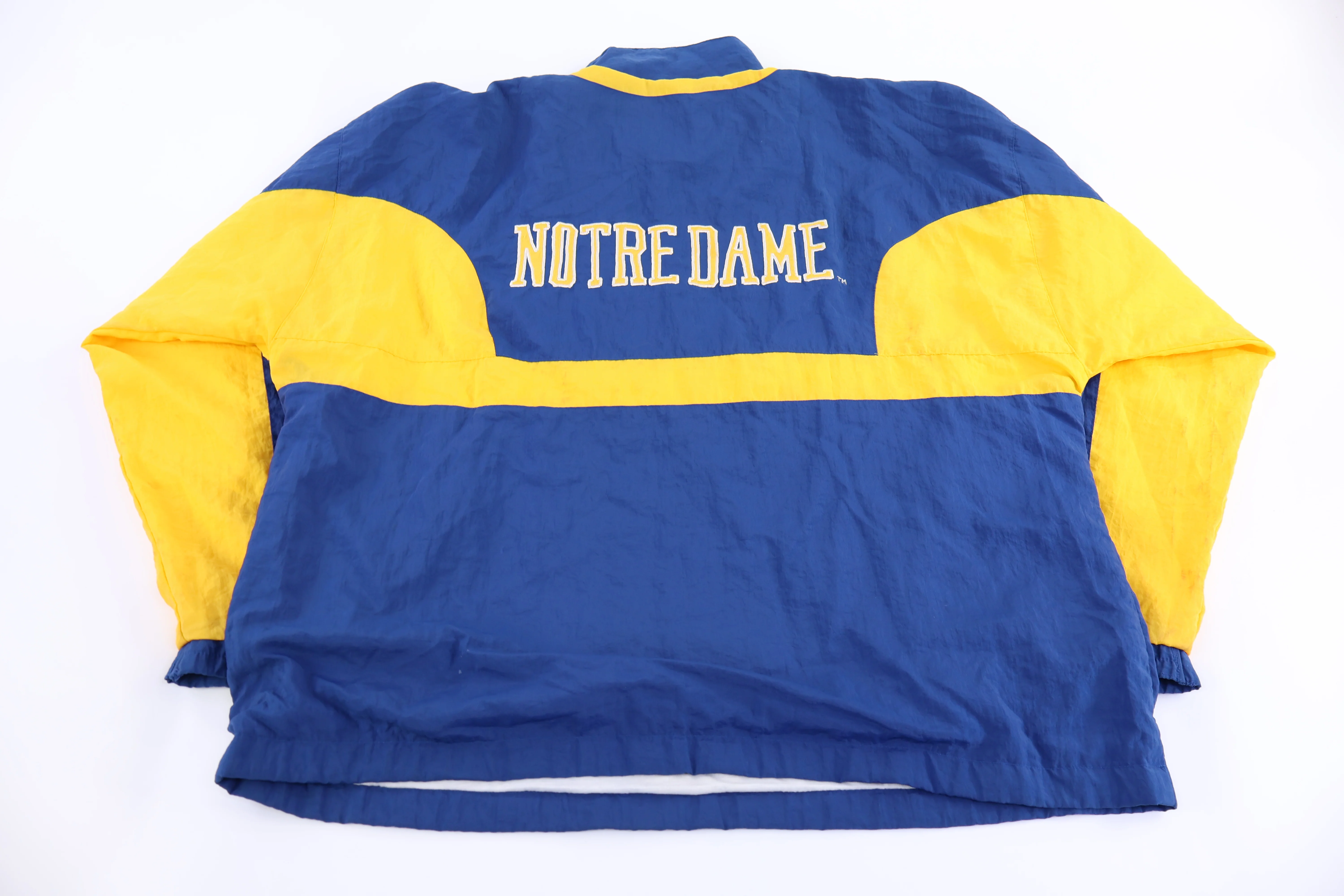90's University of Notre Dame Half Zip Pullover Windbreaker - Image 2
