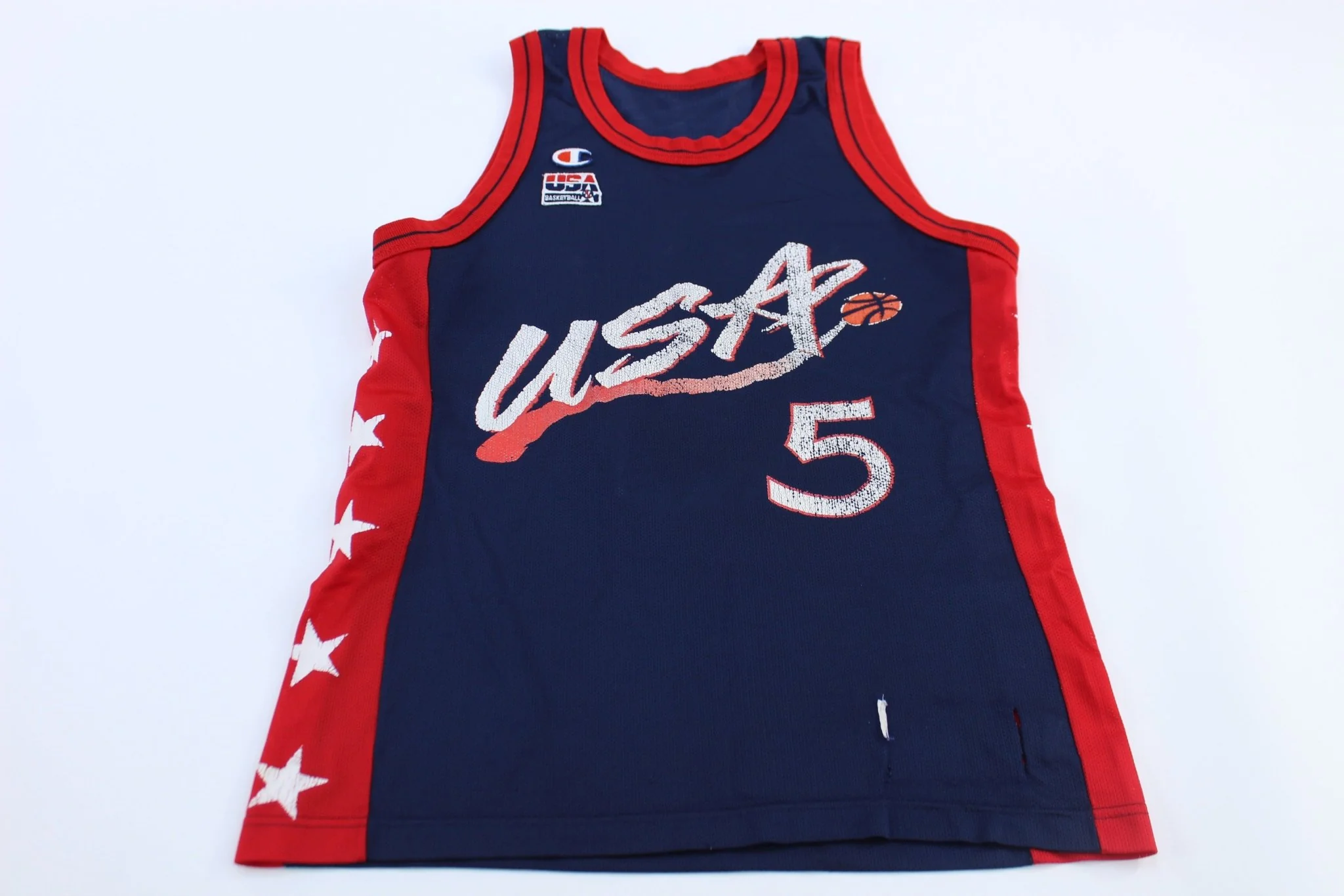 90's USA Basketball Grant Hill Champion Basketball Jersey