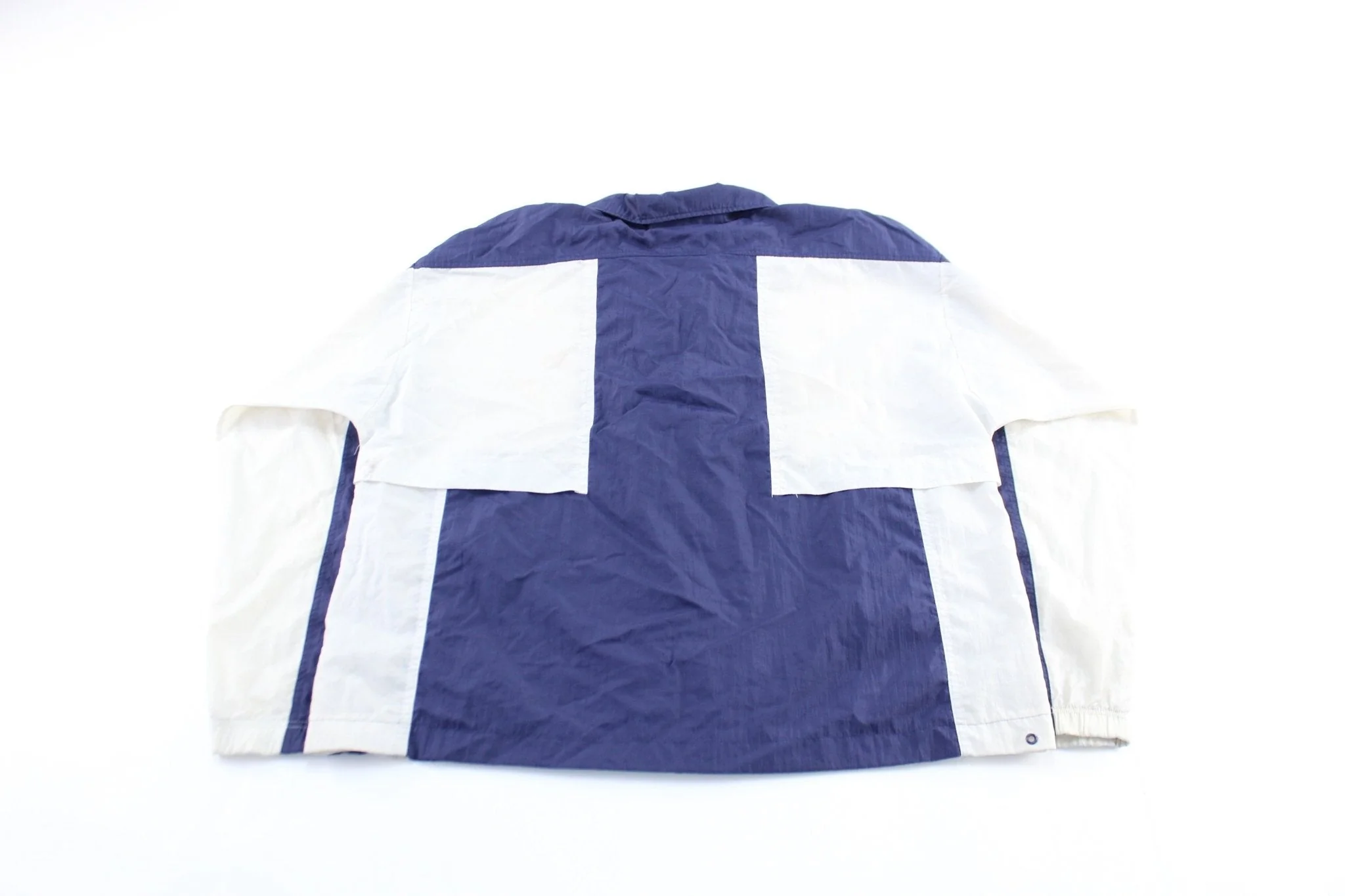 90's USA Olympic Embroidered Logo Navy, White, & Yellow Zip Up Jacket - Image 2