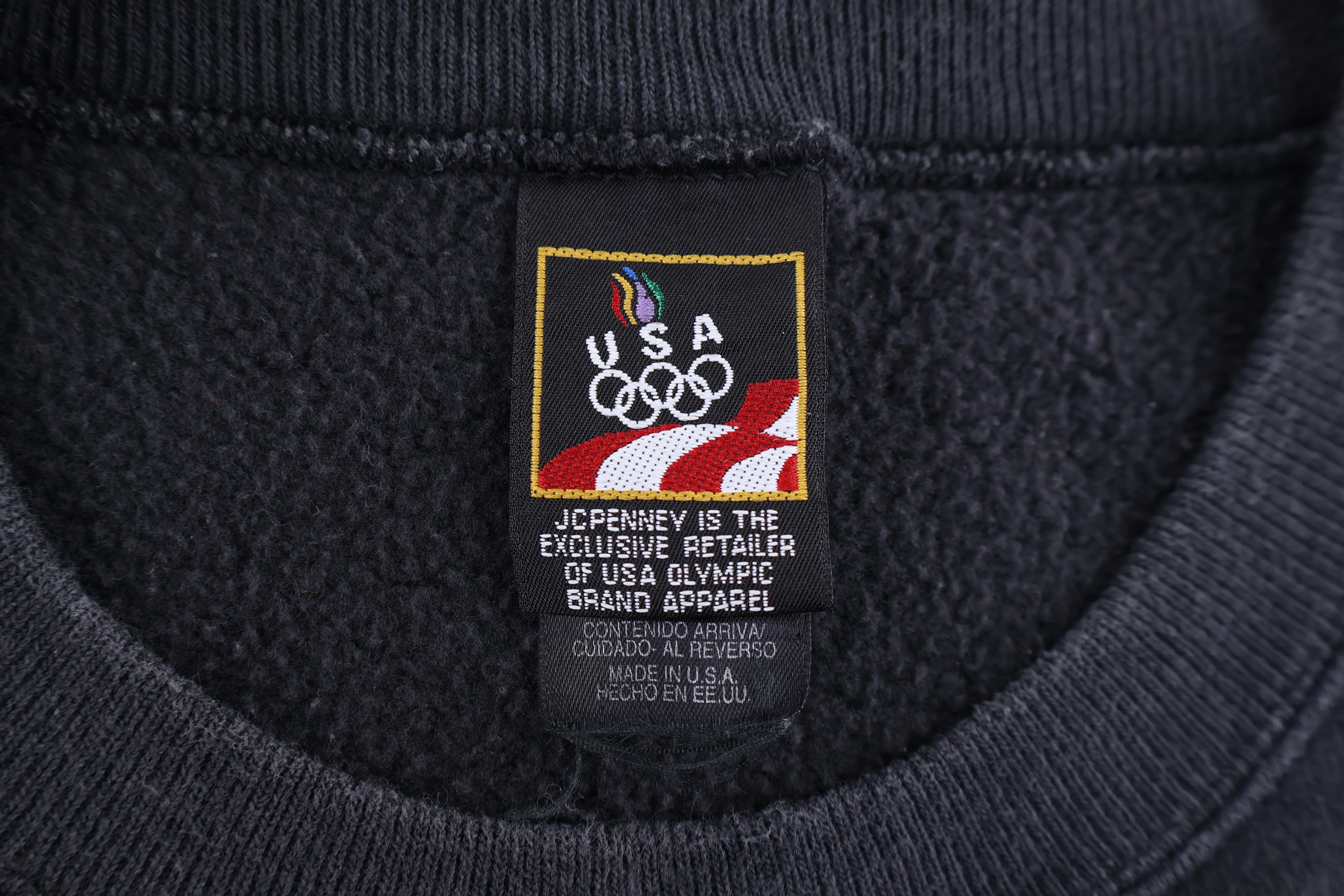 90's USA Olympics Black Sweatshirt - Image 3