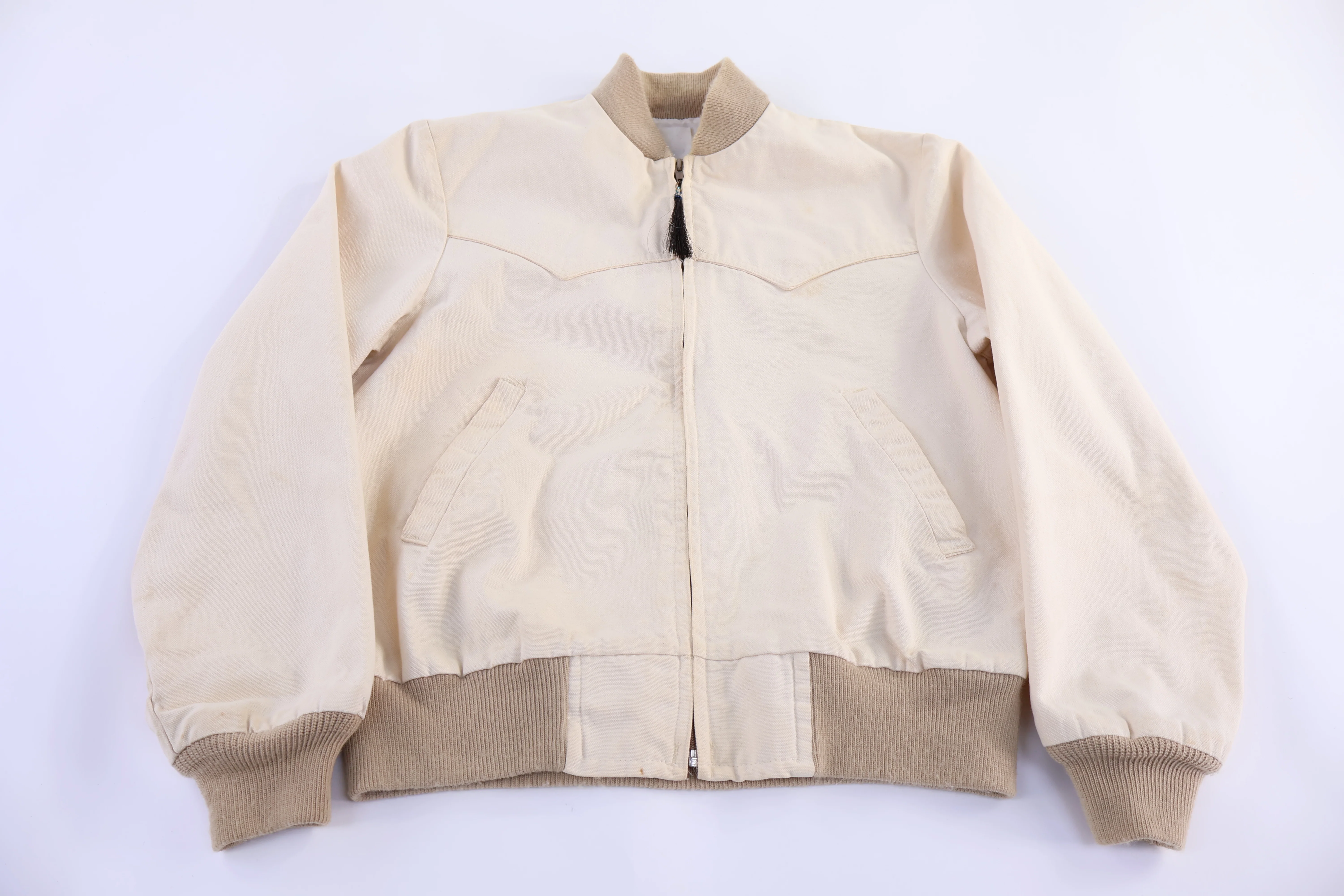 90's Walls Full Zip Cream Jacket