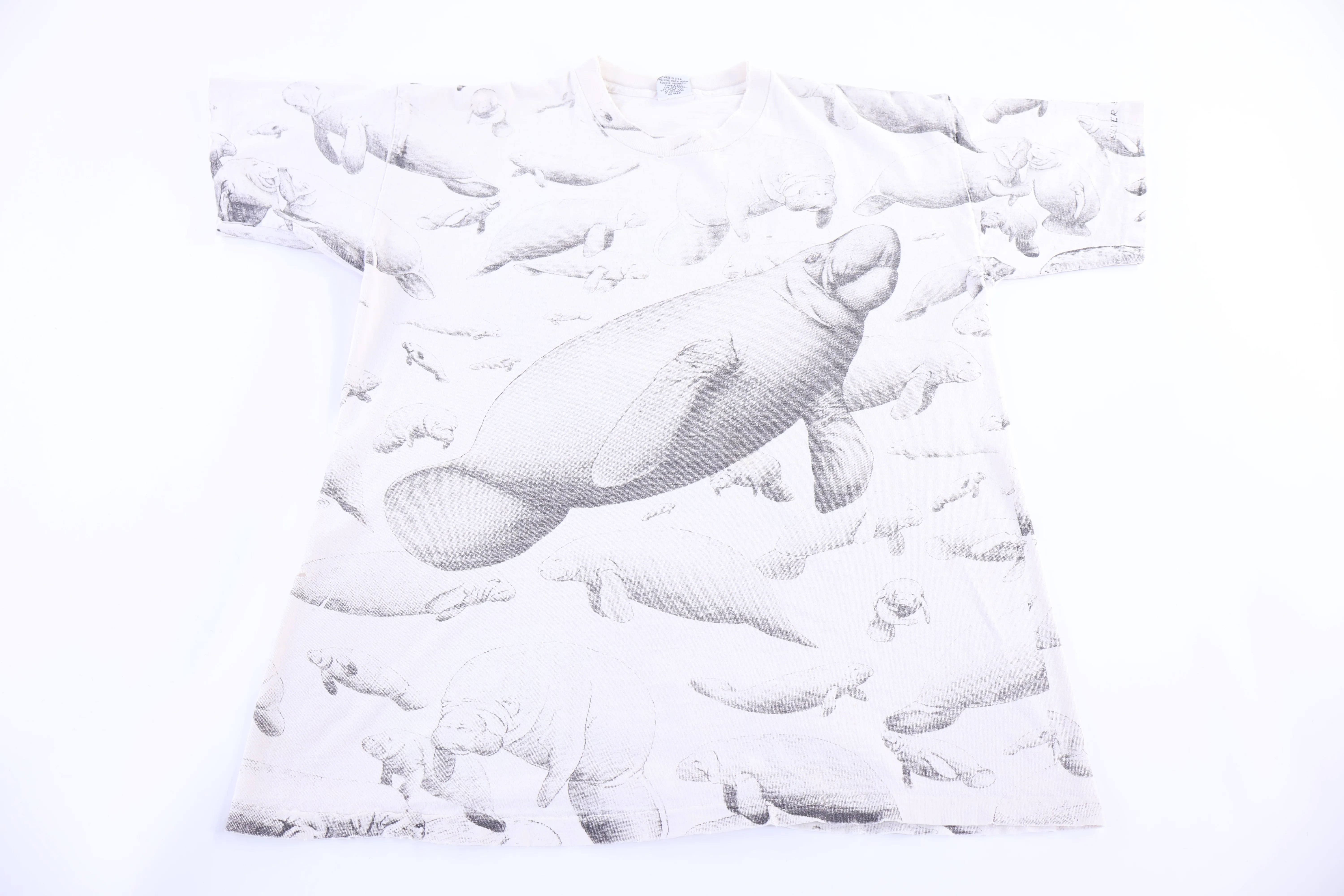 90's Walrus All Over Graphic T-shirt