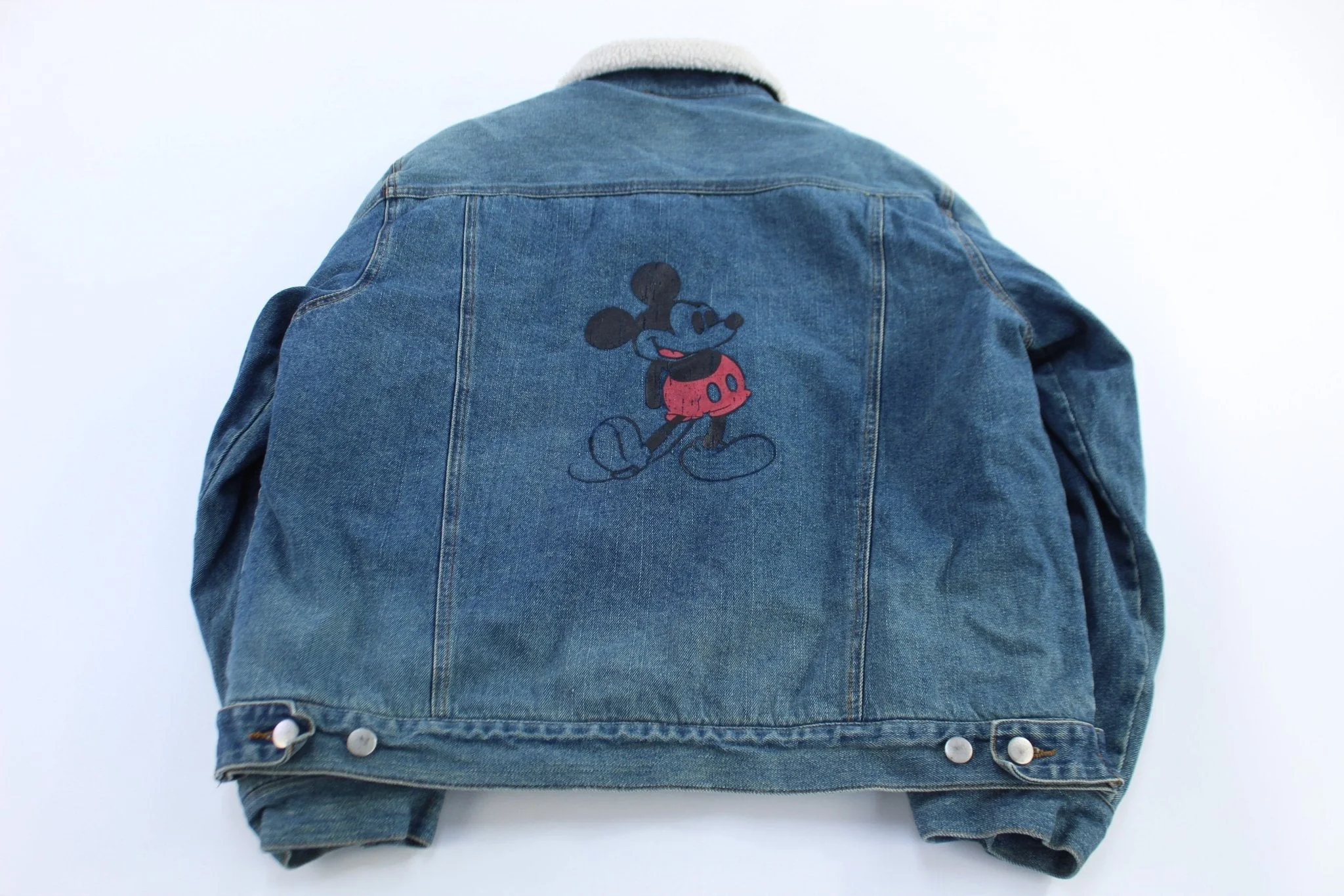 90's Walt Disney World Sherpa Lined Trucker Jacket - Image 2