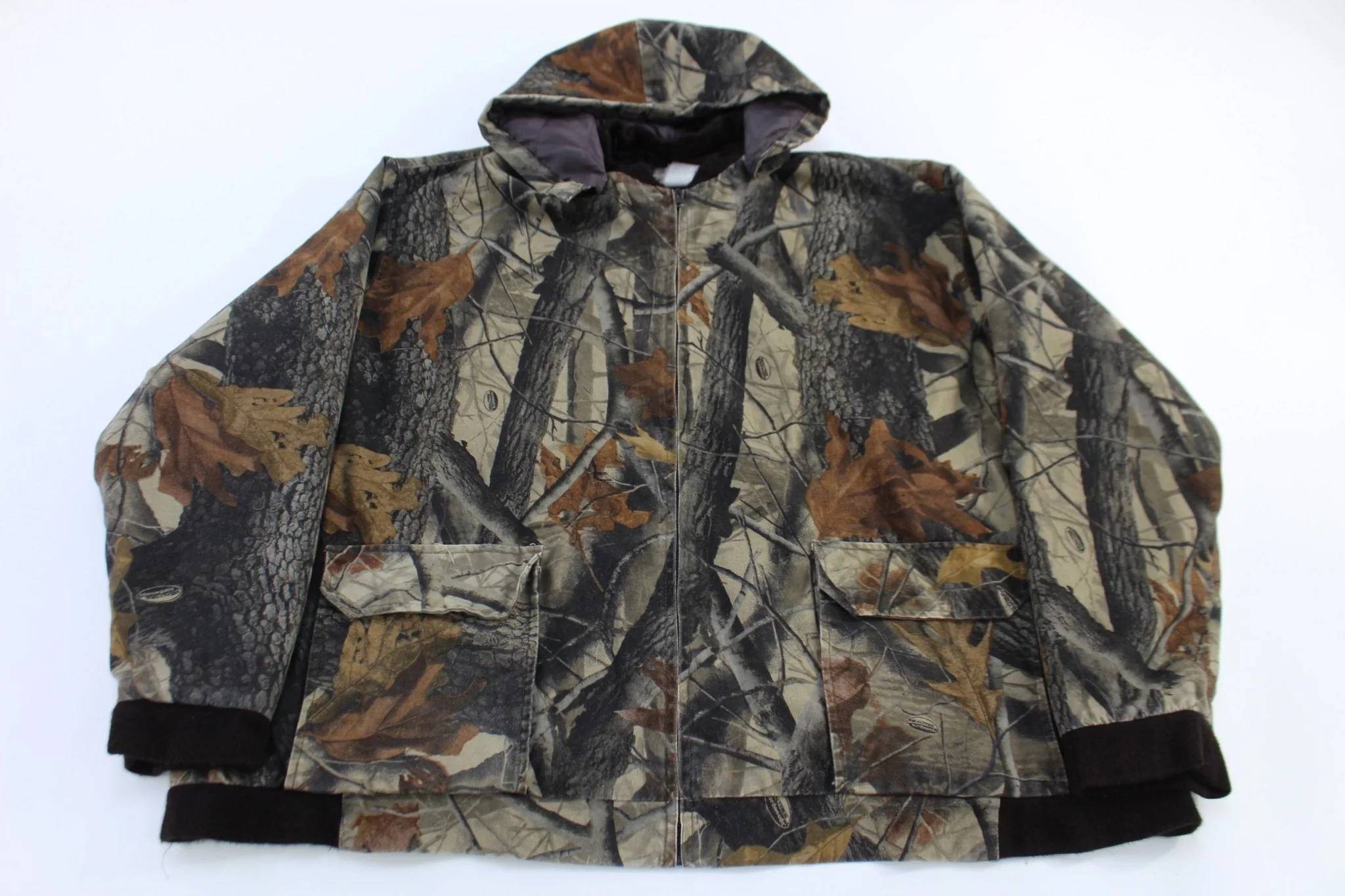 90's Wells Creek Camo Full Zip Hooded Jacket