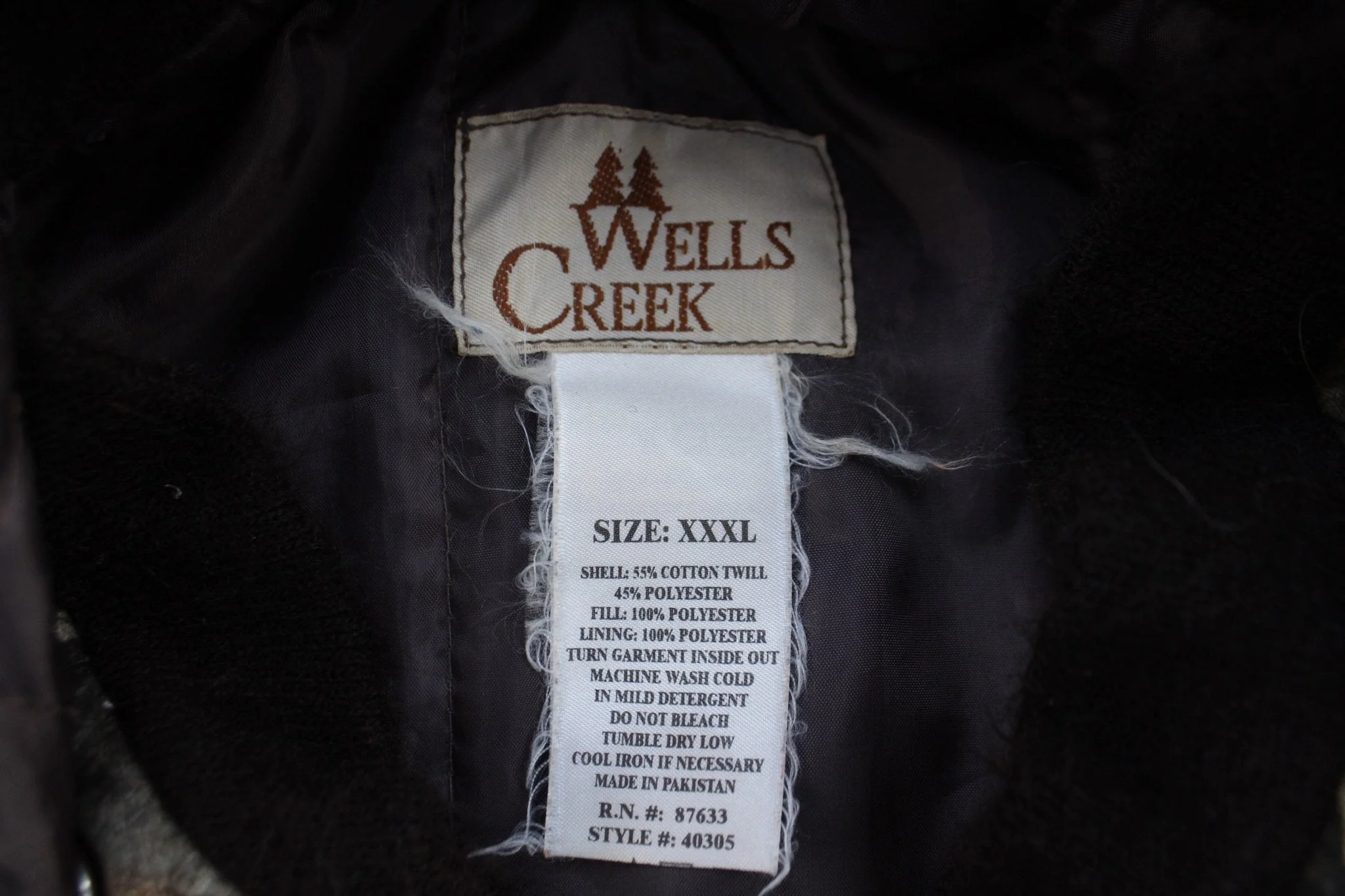 90's Wells Creek Camo Full Zip Hooded Jacket - Image 3