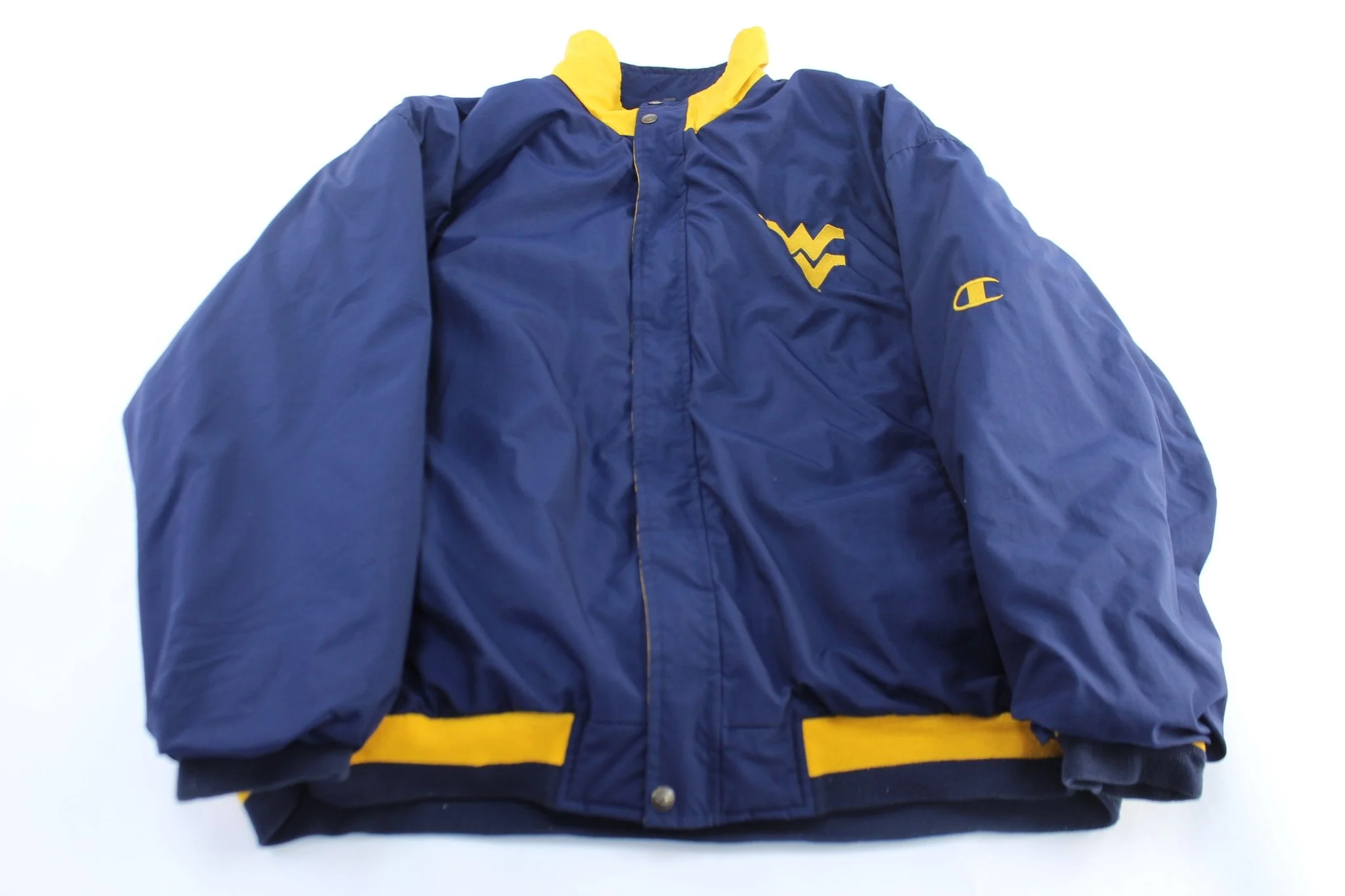 90's West Virginia University Embroidered Champion Zip Up Jacket