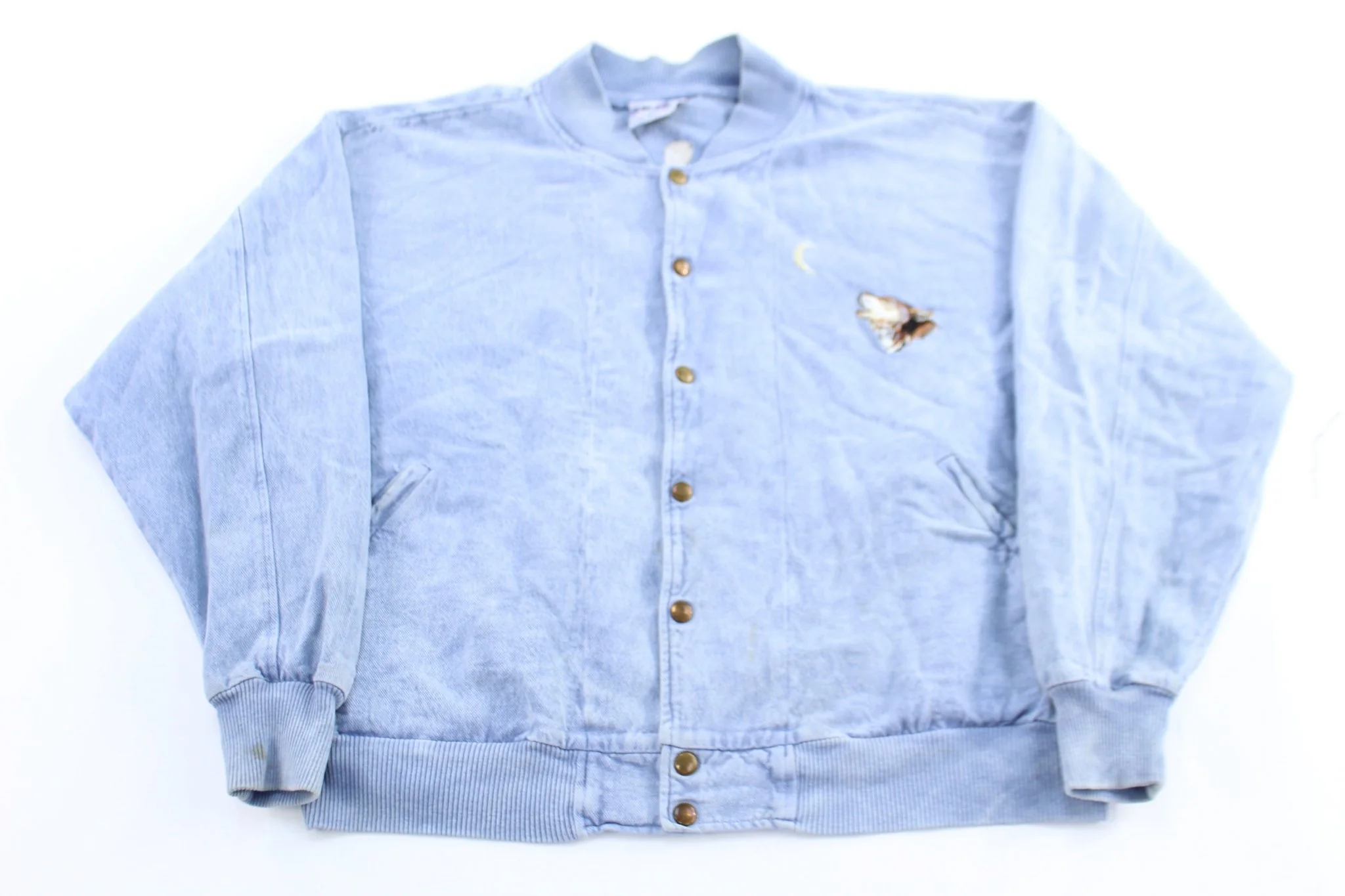 90's Wolf Embroidered Nature Jacket