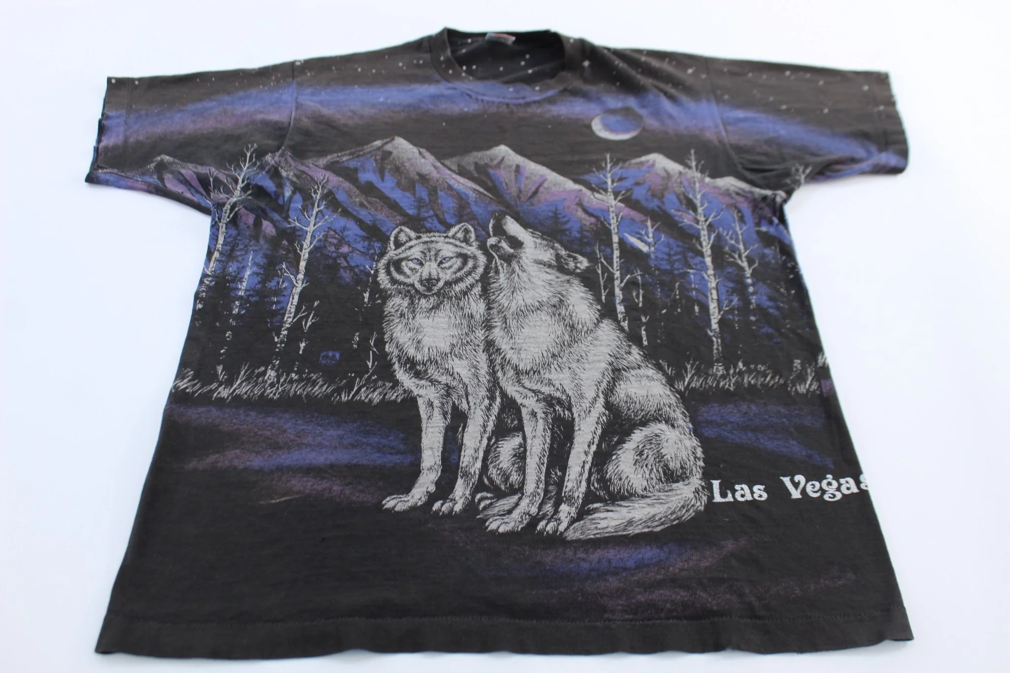 90's Wolf Las Vegas All Over Print T-Shirt