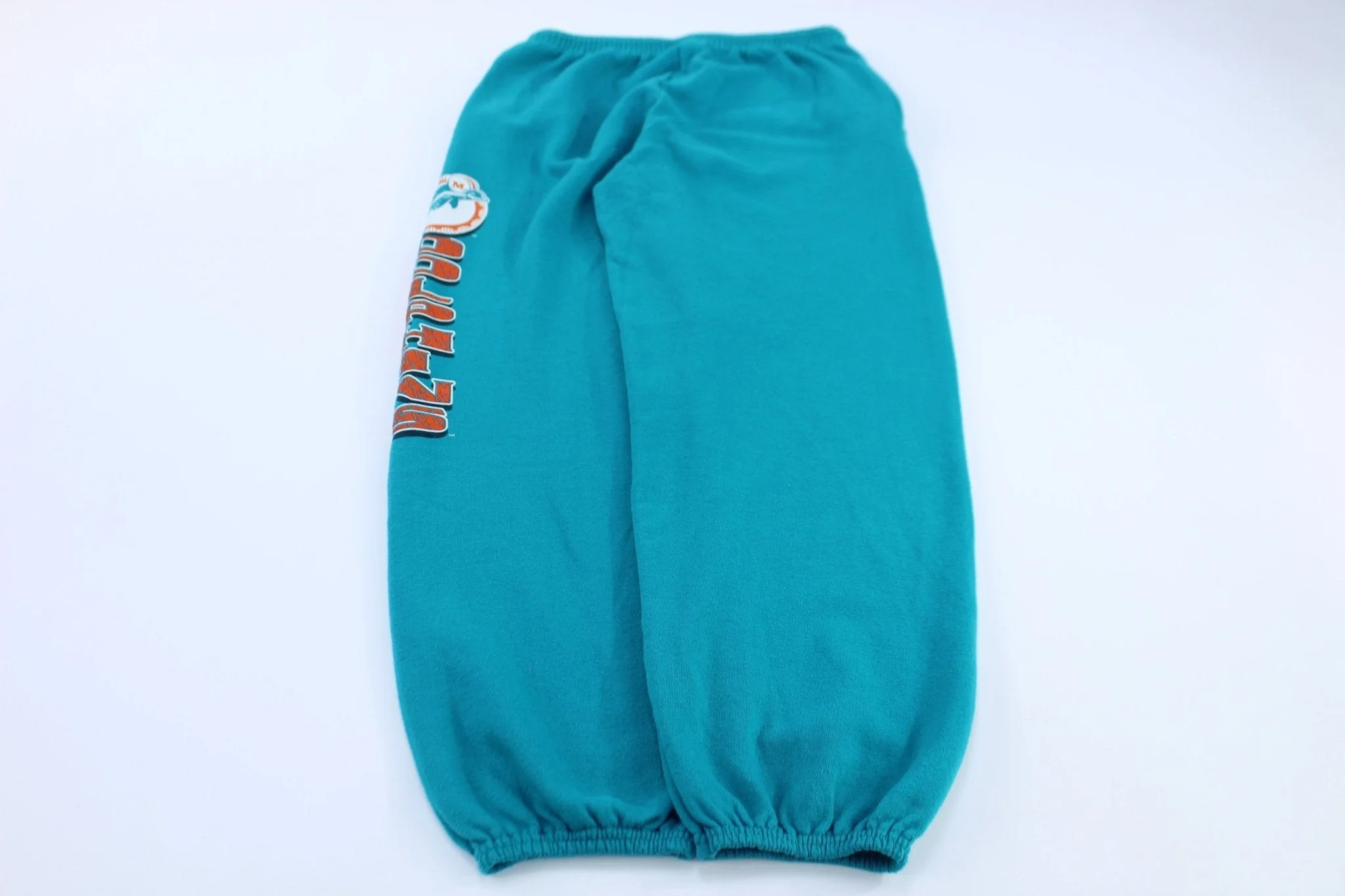 90's Youth Miami Dolphins Graphic Green Sweatpants - Image 2