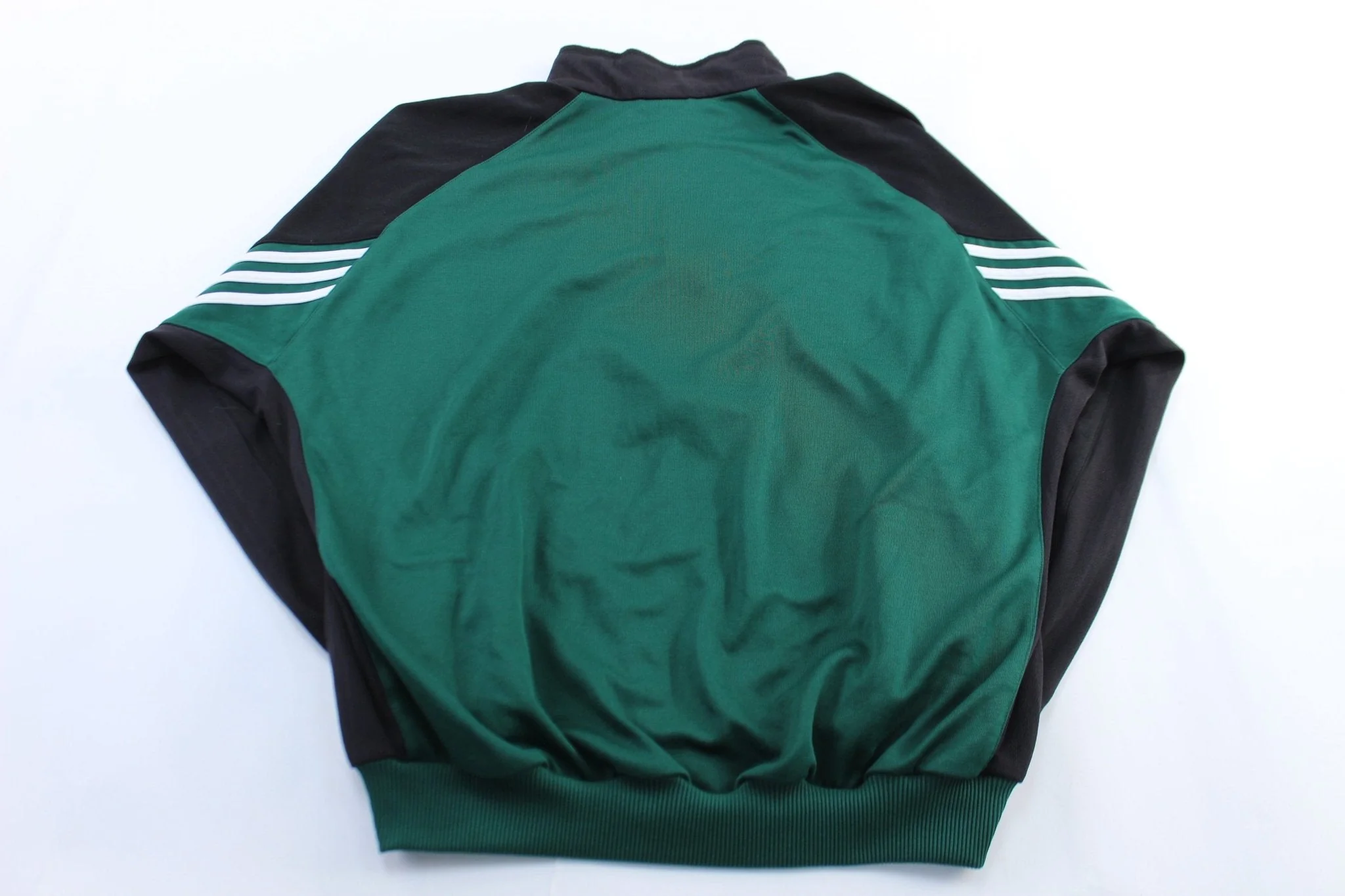 Adidas Embroidered Logo Black, Green, & White Track Jacket - Image 2