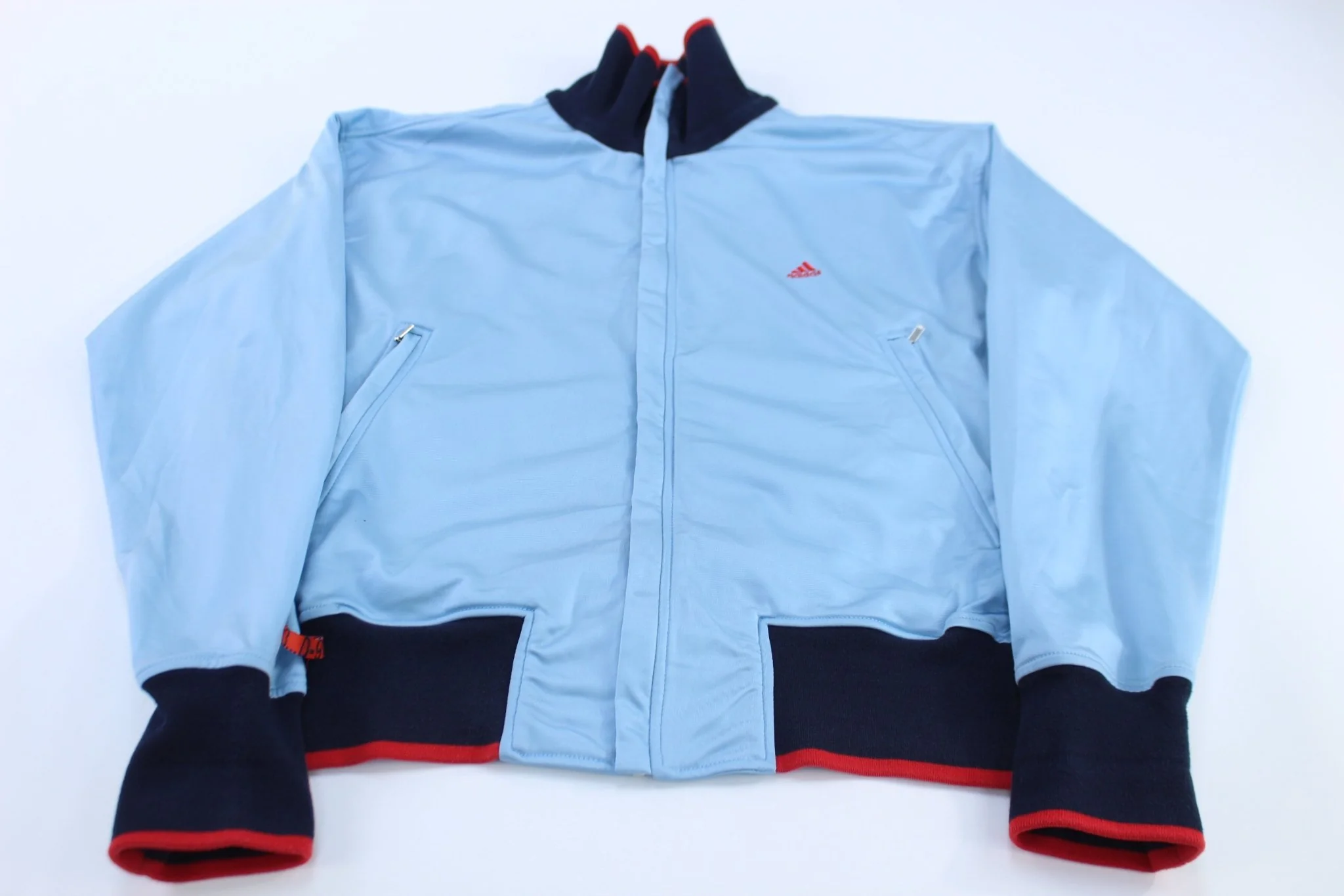 Adidas Embroidered Logo Blue Track Jacket