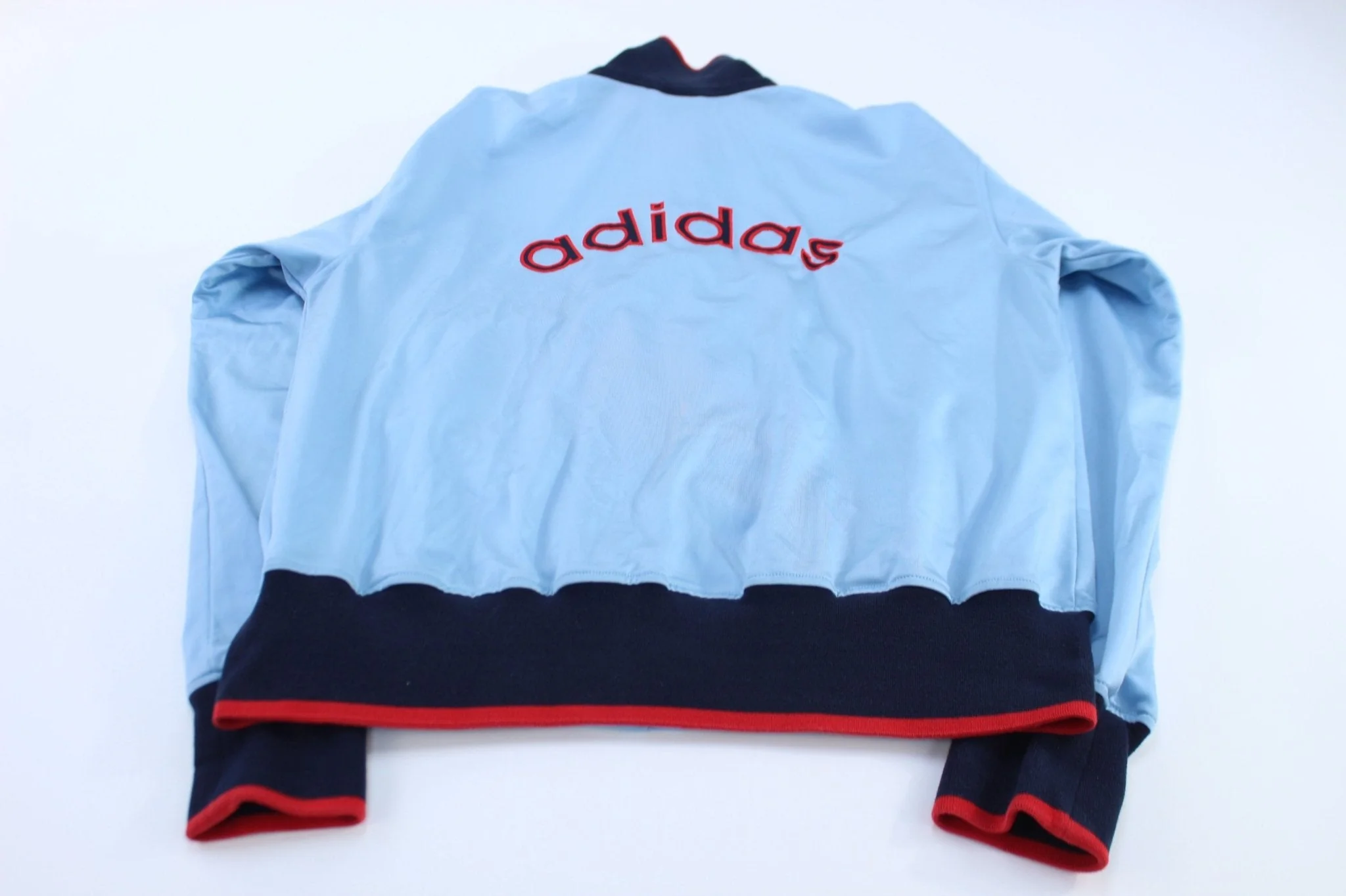 Adidas Embroidered Logo Blue Track Jacket - Image 2