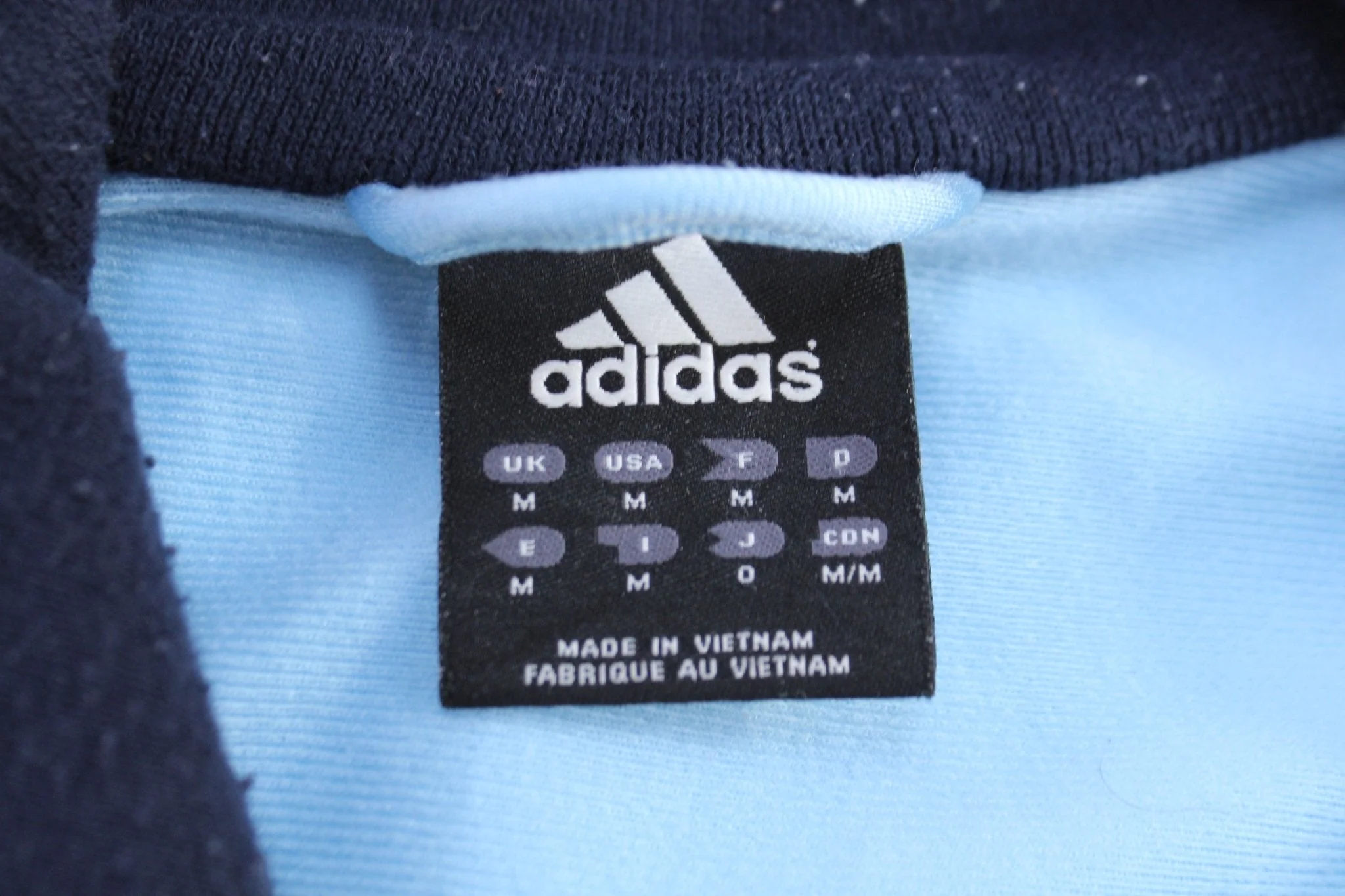 Adidas Embroidered Logo Blue Track Jacket - Image 3