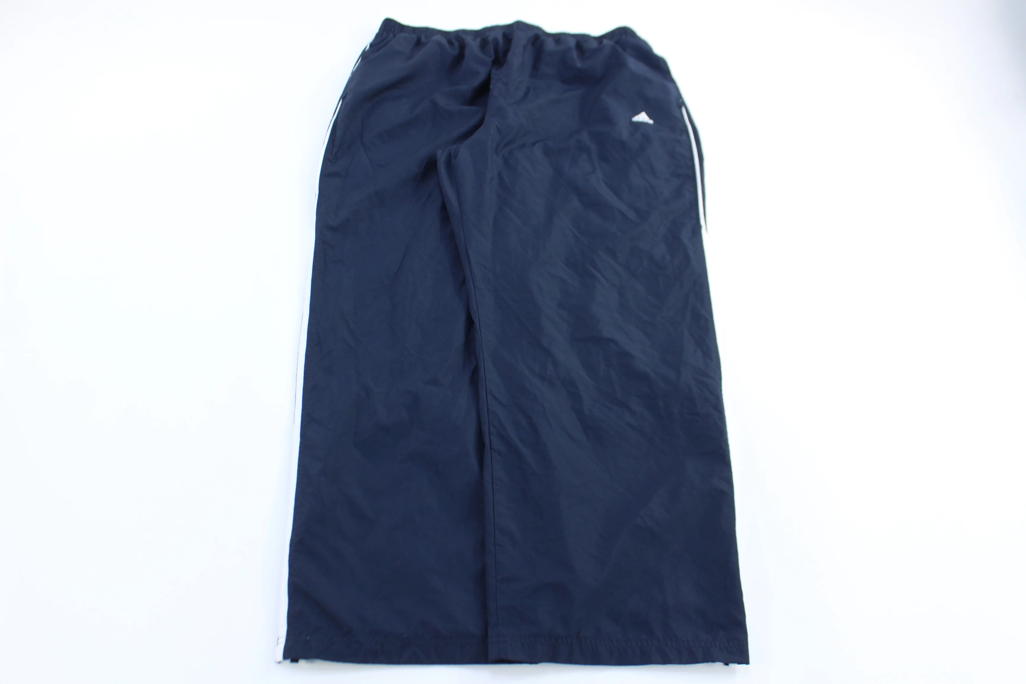 Adidas Embroidered Logo Blue & White Track Pants