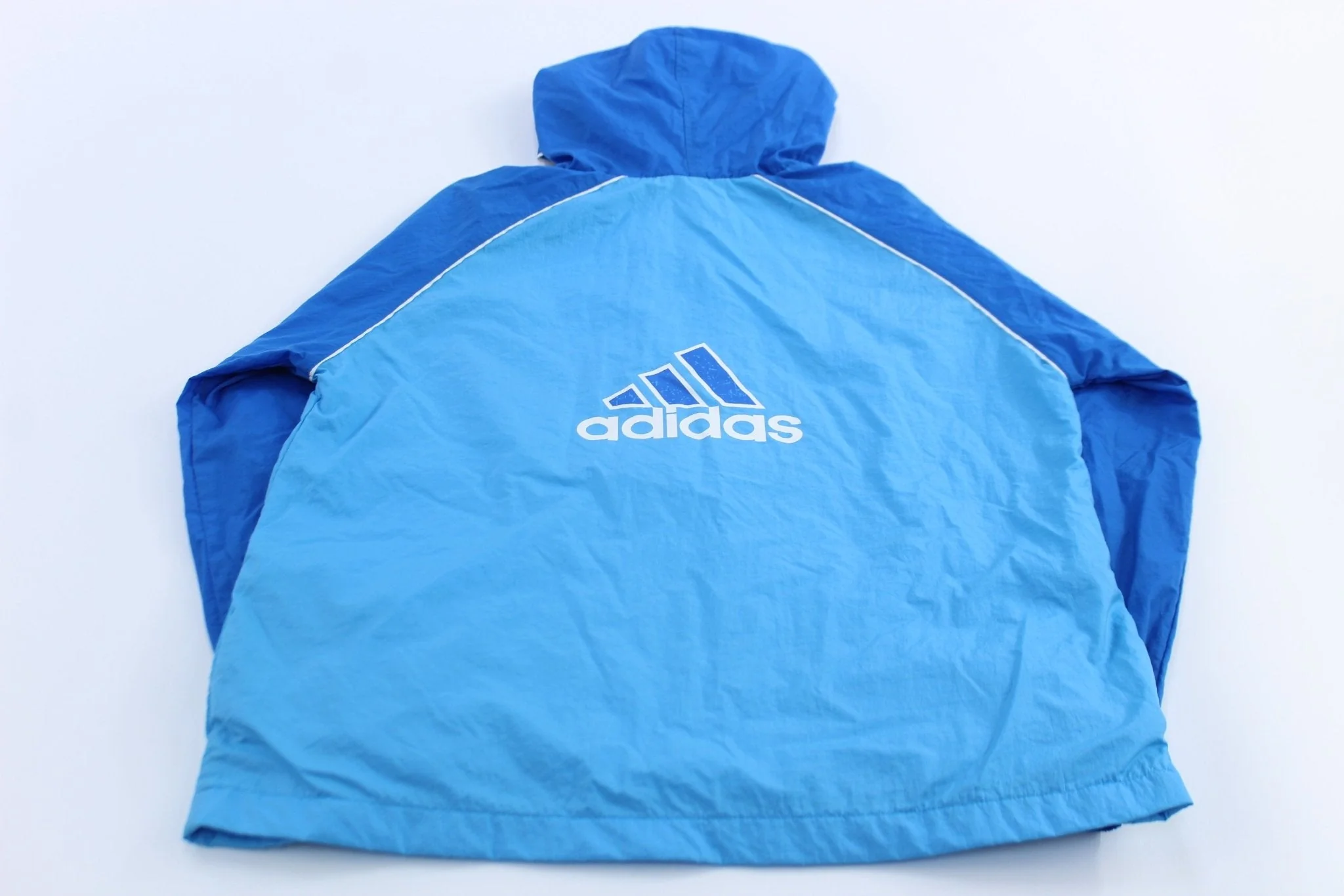 Adidas Embroidered Logo Blue Zip Up Jacket - Image 2