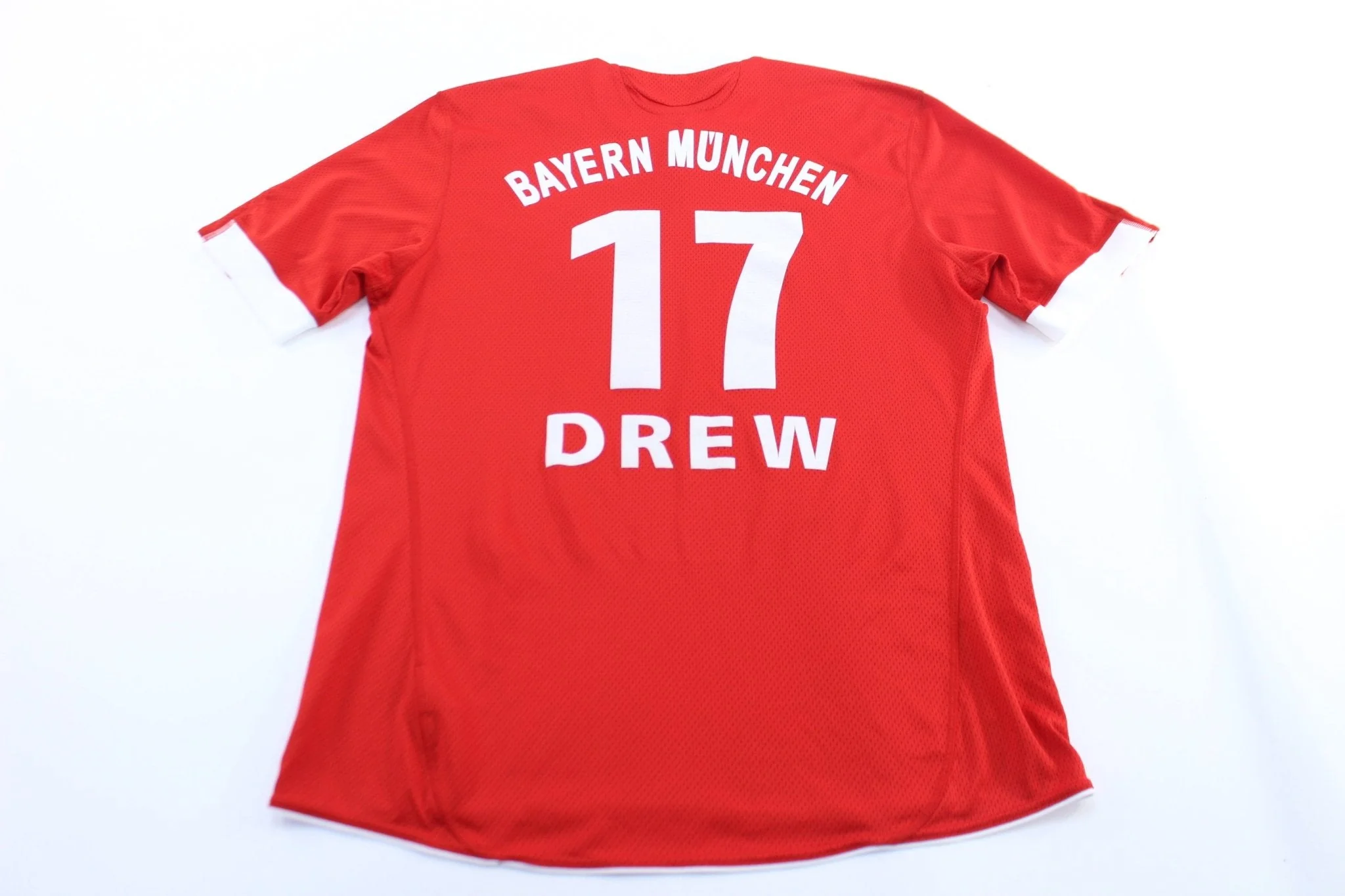 Adidas Embroidered Logo FC Bayern Munchen #17 Drew Soccer Jersey - Image 2