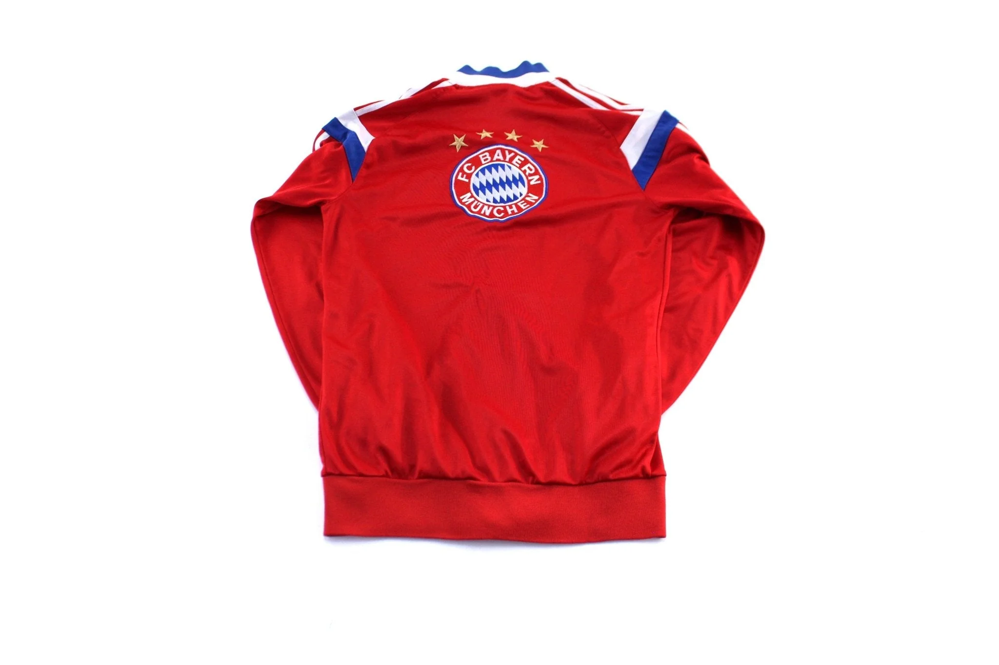 Adidas Embroidered Logo FC Bayern Munchen Striped Zip Up Jacket - Image 2